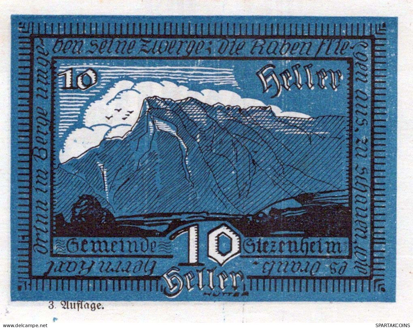 10 HELLER 1920 Stadt SIEZENHEIM Salzburg Österreich Notgeld Banknote #PE912 - [11] Emissions Locales