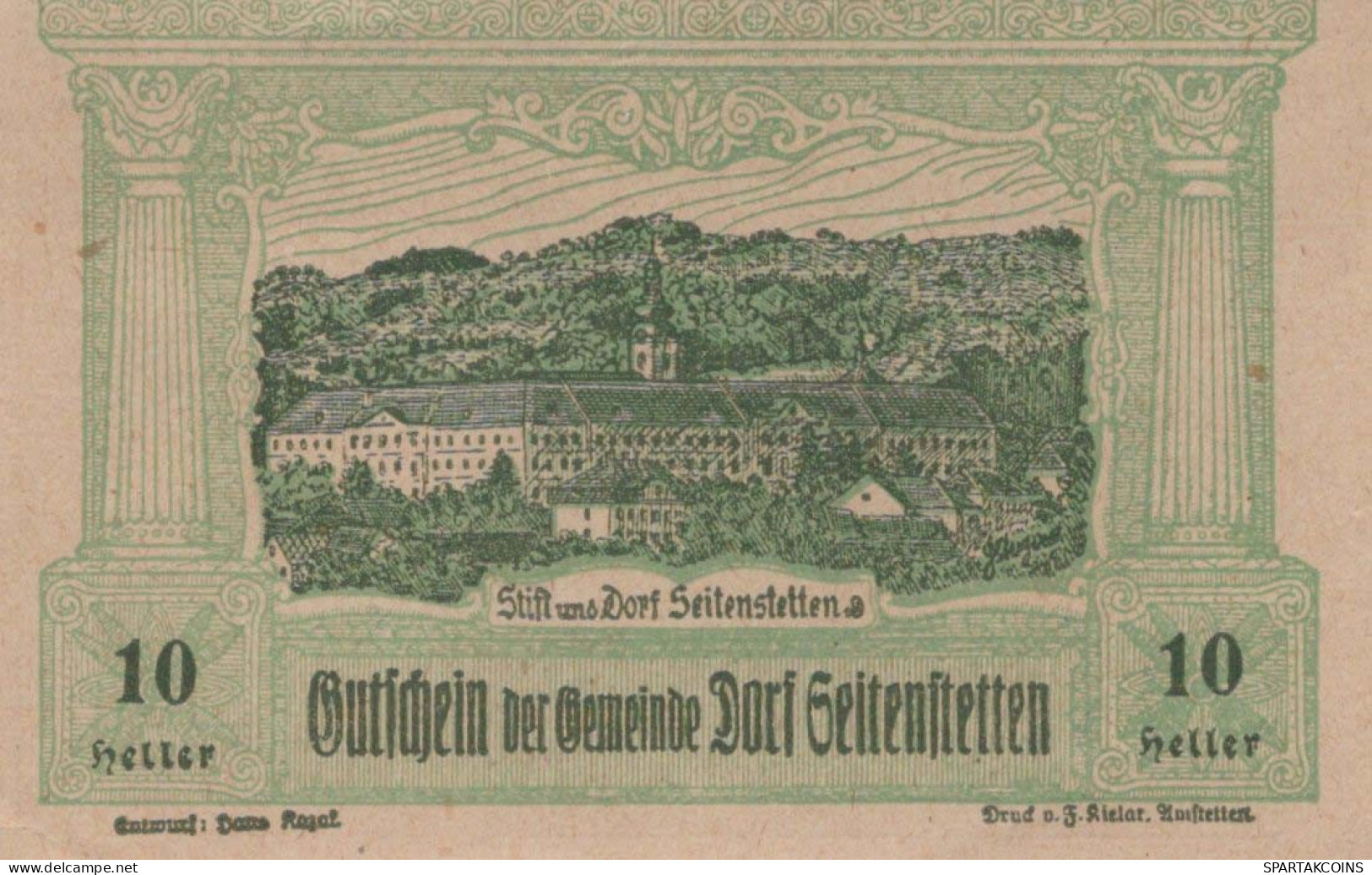 10 HELLER 1920 Stadt SEITENSTETTEN DORF Niedrigeren Österreich UNC Österreich #PH012 - [11] Emissions Locales