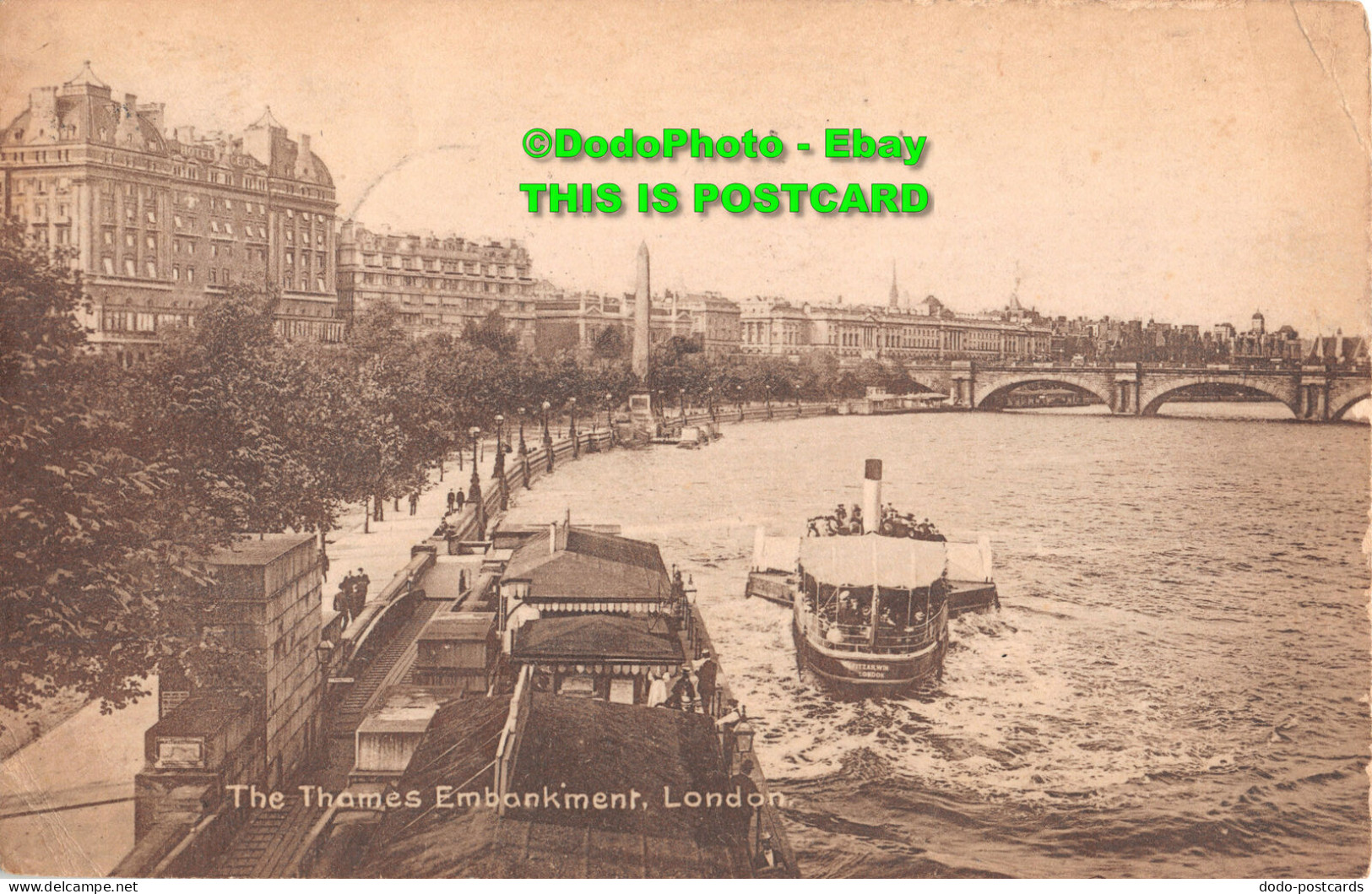 R426818 London. The Thames Embankiment. M. And L. National Series. No. 87534 - Other & Unclassified