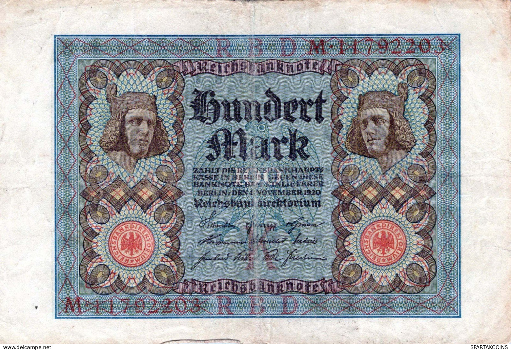 100 MARK 1920 Stadt BERLIN DEUTSCHLAND Papiergeld Banknote #PL102 - Lokale Ausgaben