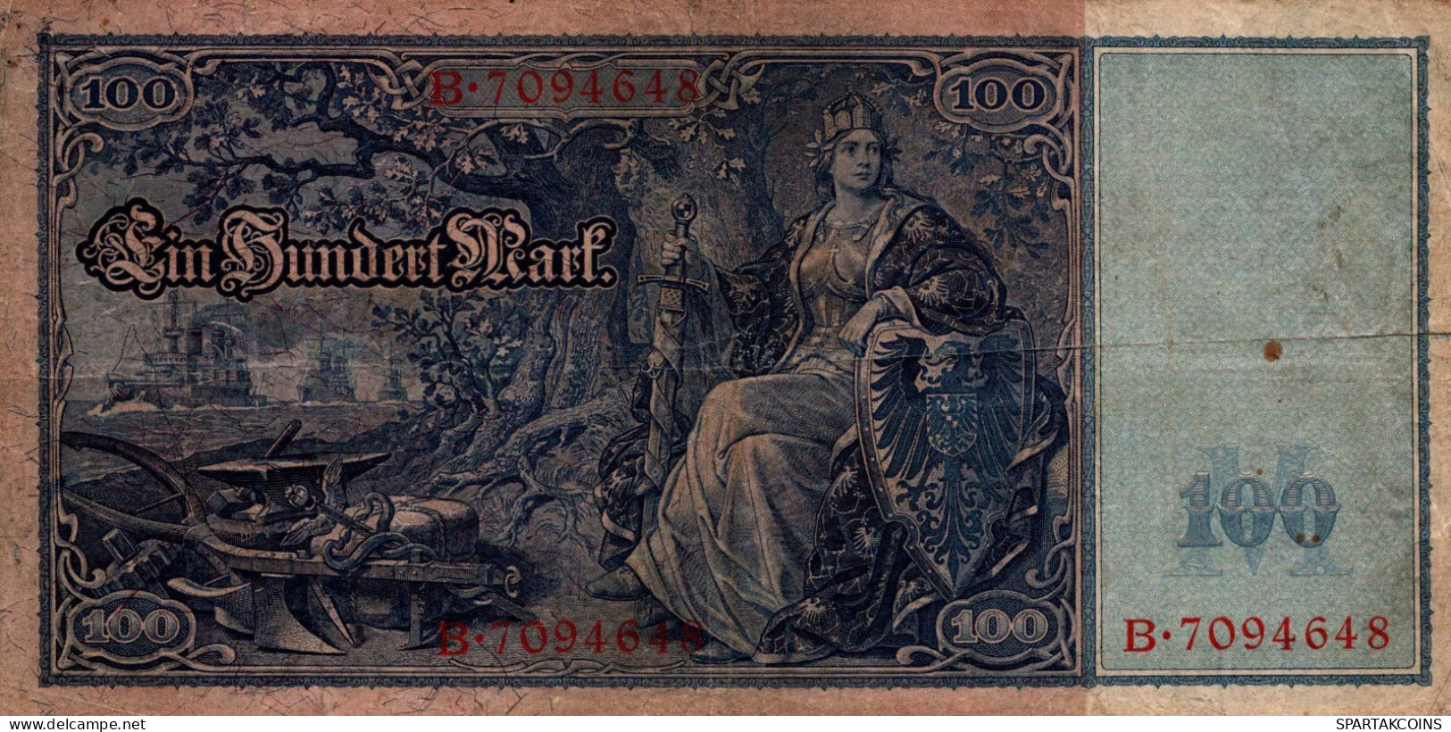 100 MARK 1910 DEUTSCHLAND Papiergeld Banknote #PL237 - Lokale Ausgaben
