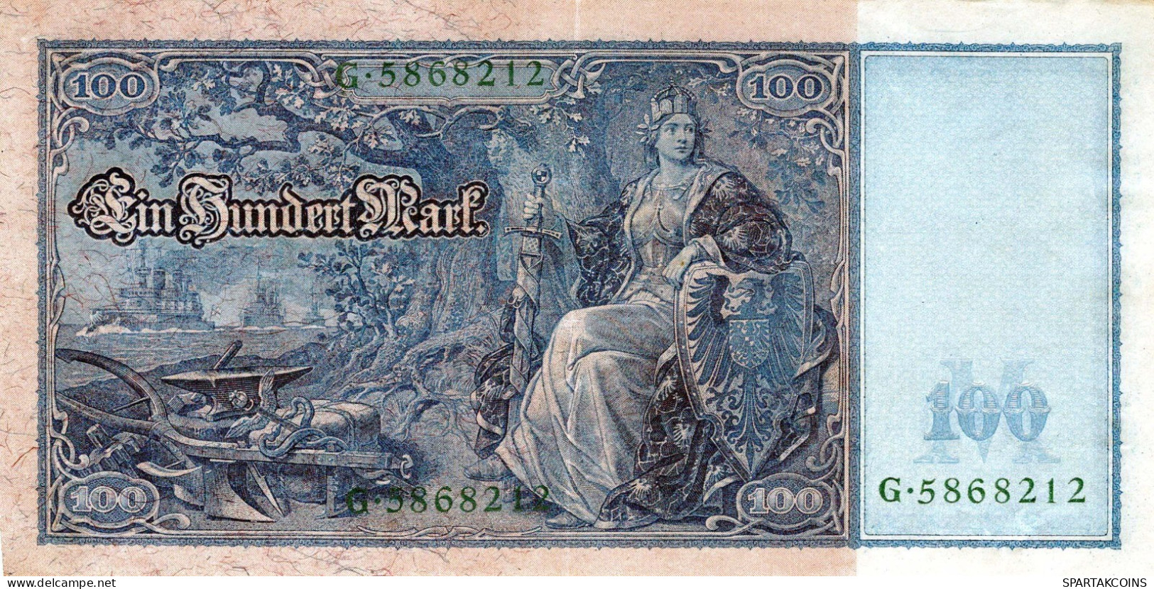 100 MARK 1910 DEUTSCHLAND Papiergeld Banknote #PL230 - [11] Lokale Uitgaven