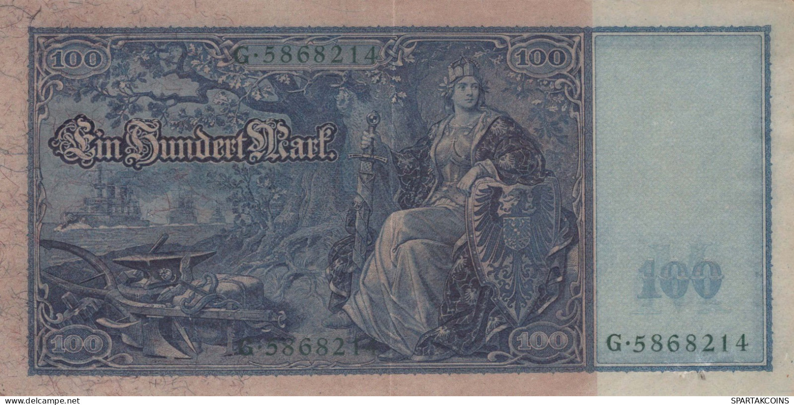 100 MARK 1910 DEUTSCHLAND Papiergeld Banknote #PL236 - [11] Lokale Uitgaven
