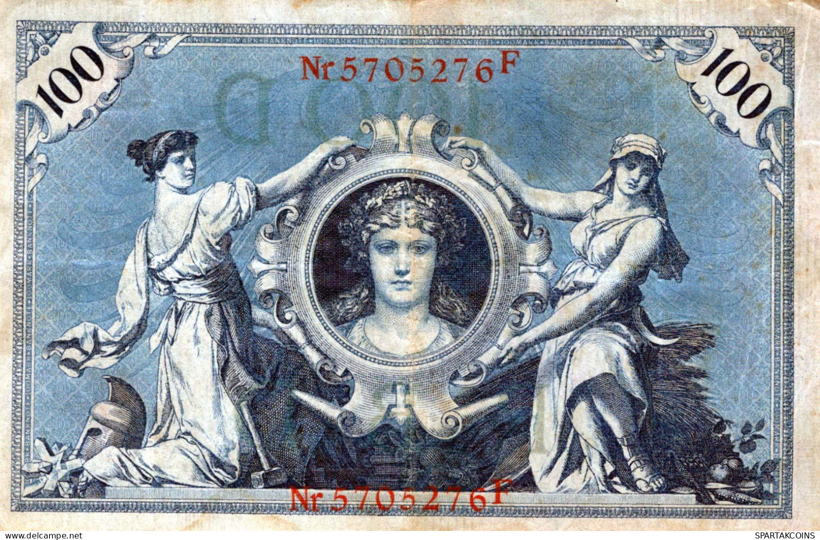 100 MARK 1908 DEUTSCHLAND Papiergeld Banknote #PL247 - [11] Lokale Uitgaven