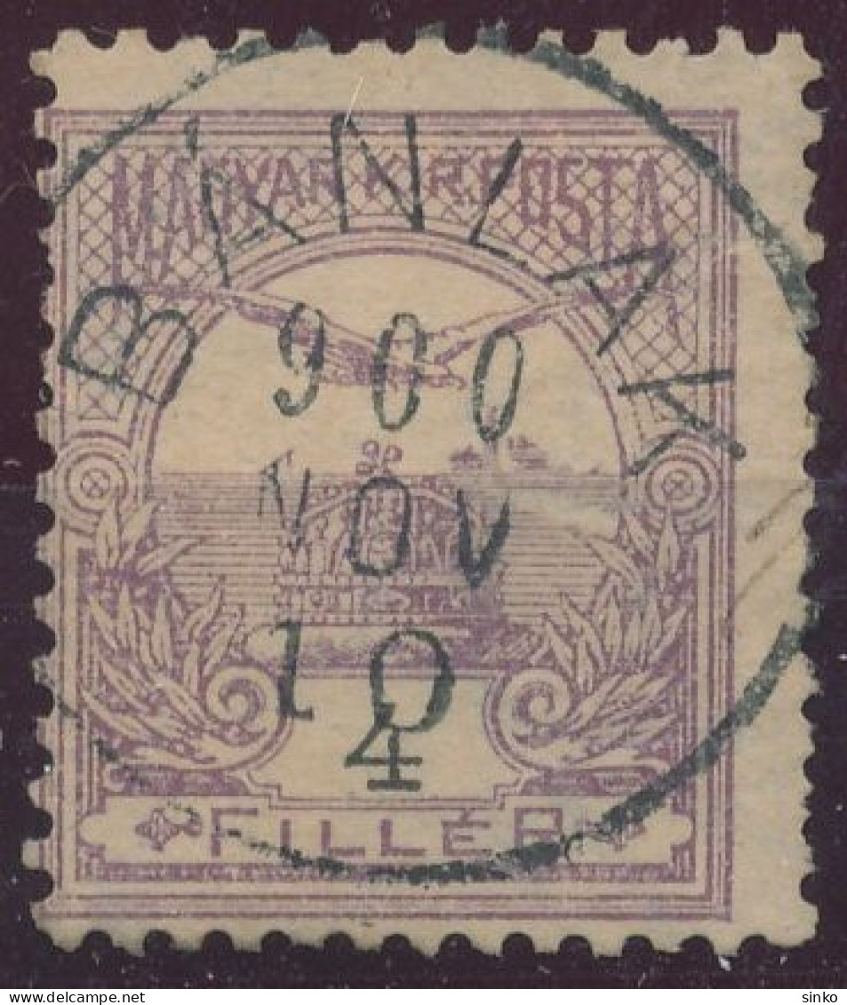 1900. Turul 4f Stamp, BANLAK - Usado