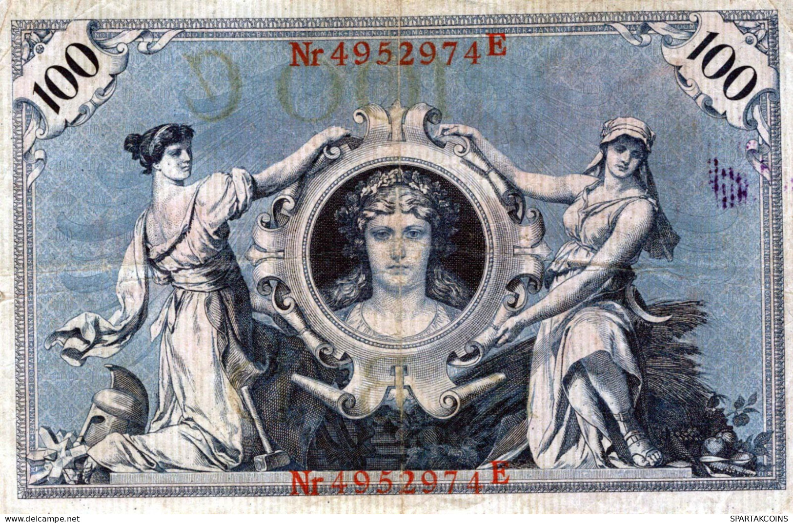 100 MARK 1908 DEUTSCHLAND Papiergeld Banknote #PL243 - [11] Lokale Uitgaven