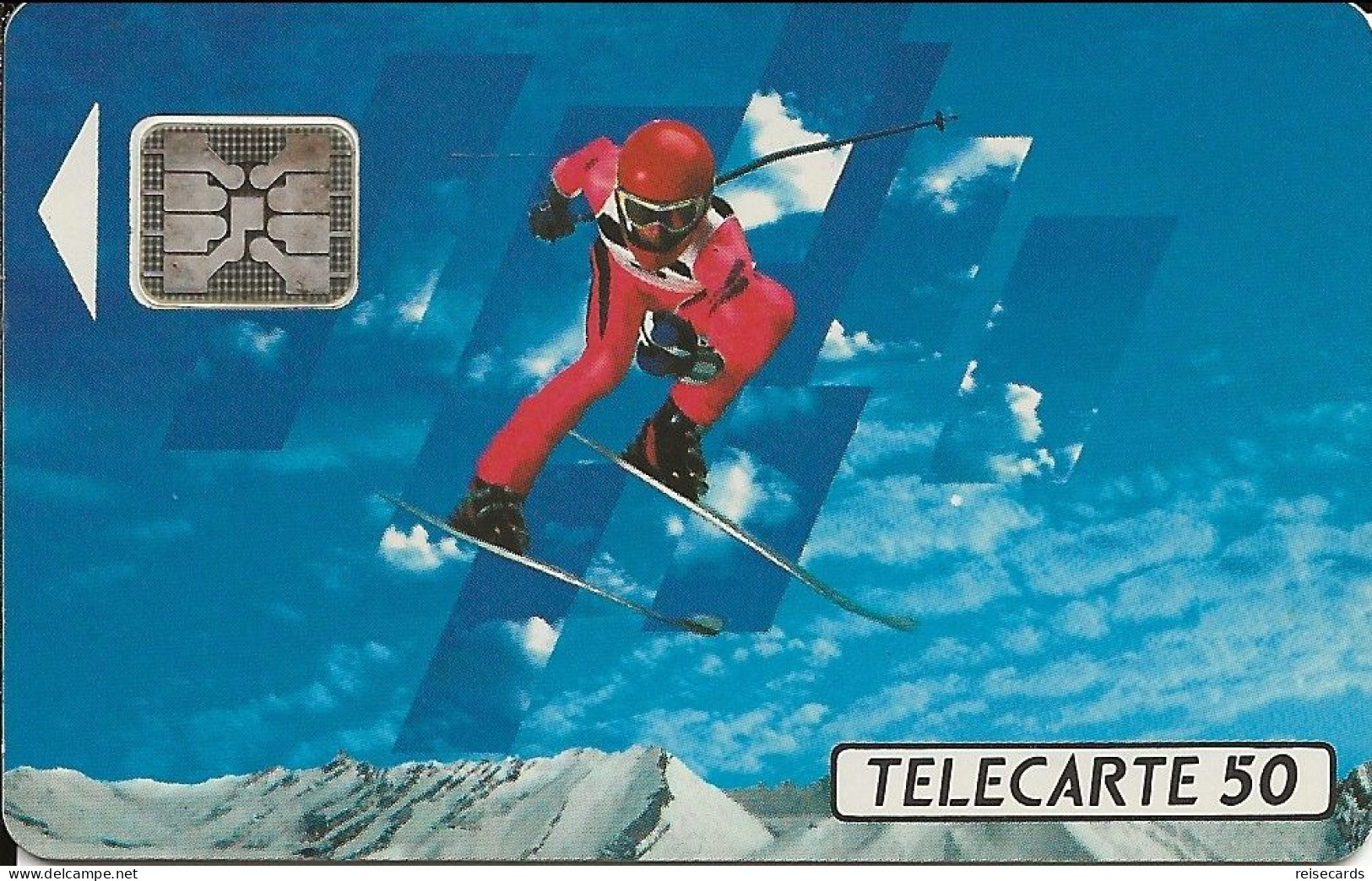 France: France Telecom 04/91 F150B Skieur - 1991