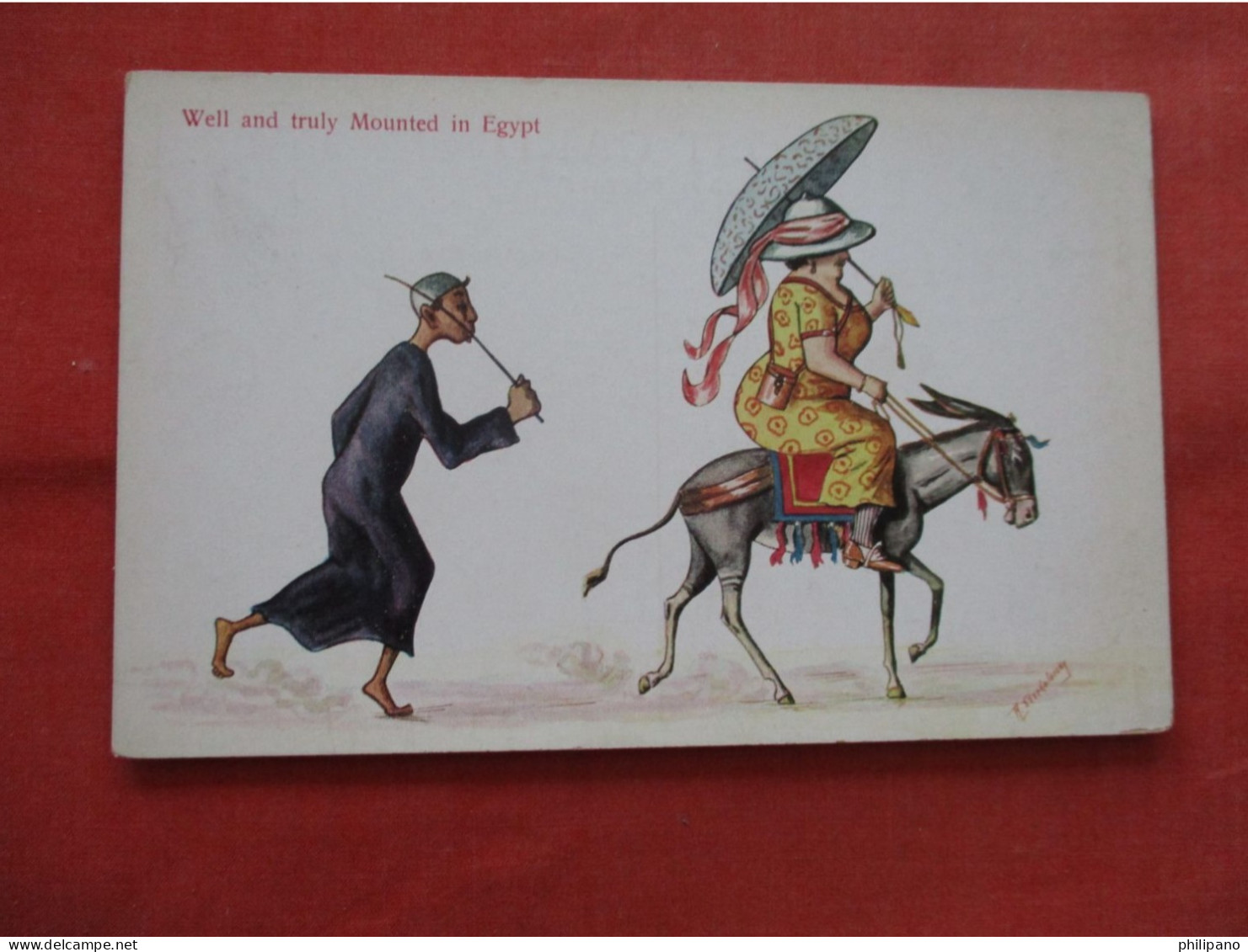 Humour In Egypt Postcards Satirizing Tourists By Strekalovsky, R  Ref 6387 - Other & Unclassified