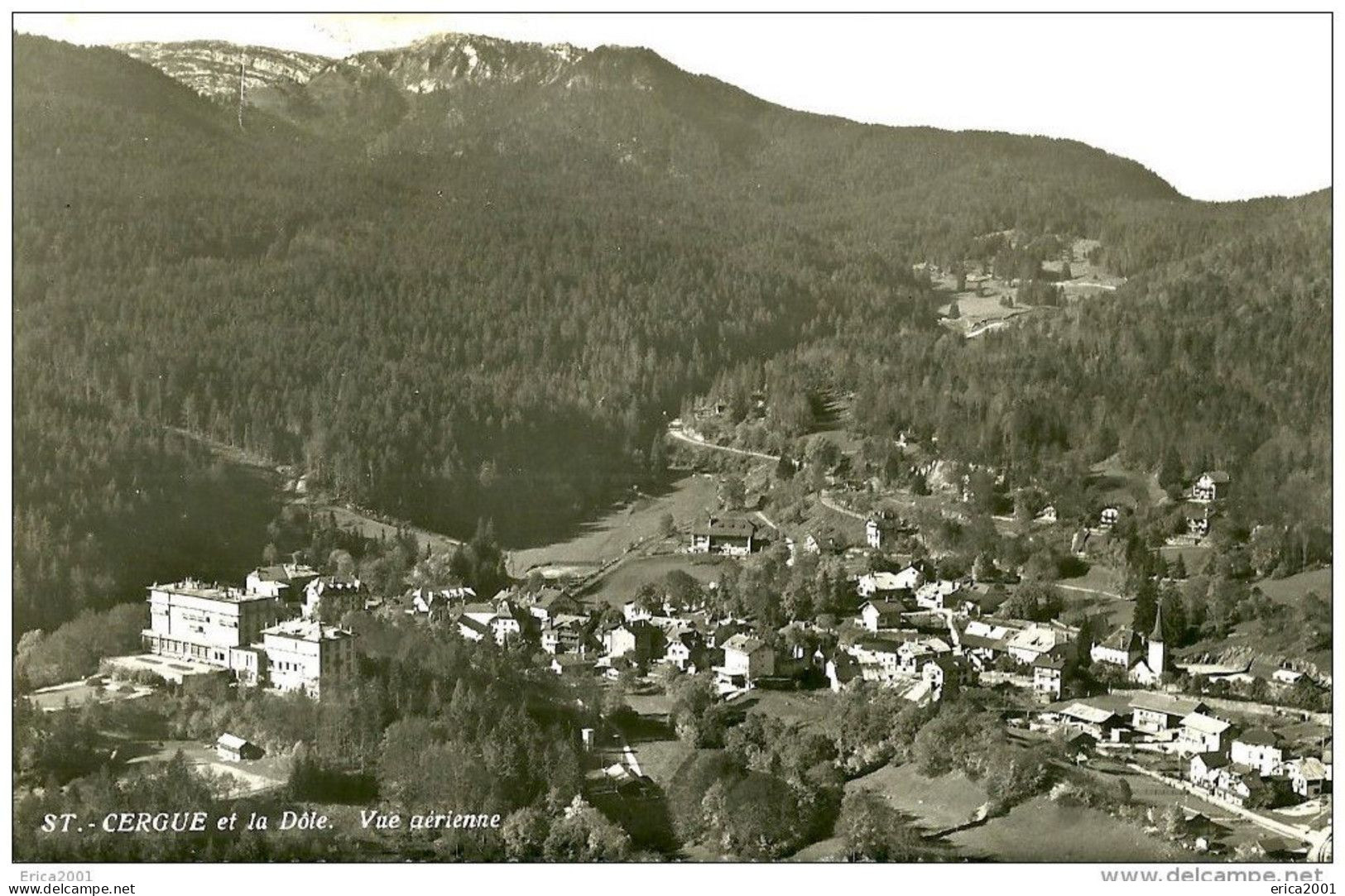 VD Vaud. Saint Cergue.Vue Aèrienne De Saint Cergue Et La Dôle. - Saint-Cergue