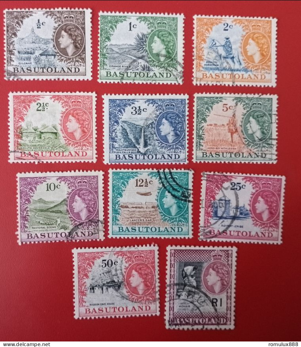 BASUTOLAND 1961-63 FULL SET USED - 1933-1964 Kronenkolonie