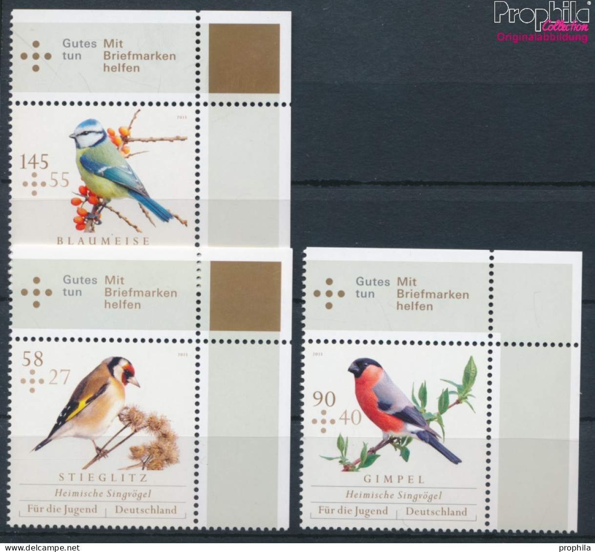 BRD 3023-3025 (kompl.Ausg.) Postfrisch 2013 Heimische Singvögel (10368882 - Unused Stamps