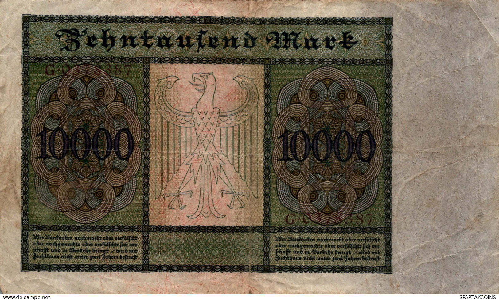 10000 MARK 1922 Stadt BERLIN DEUTSCHLAND Papiergeld Banknote #PL331 - [11] Lokale Uitgaven