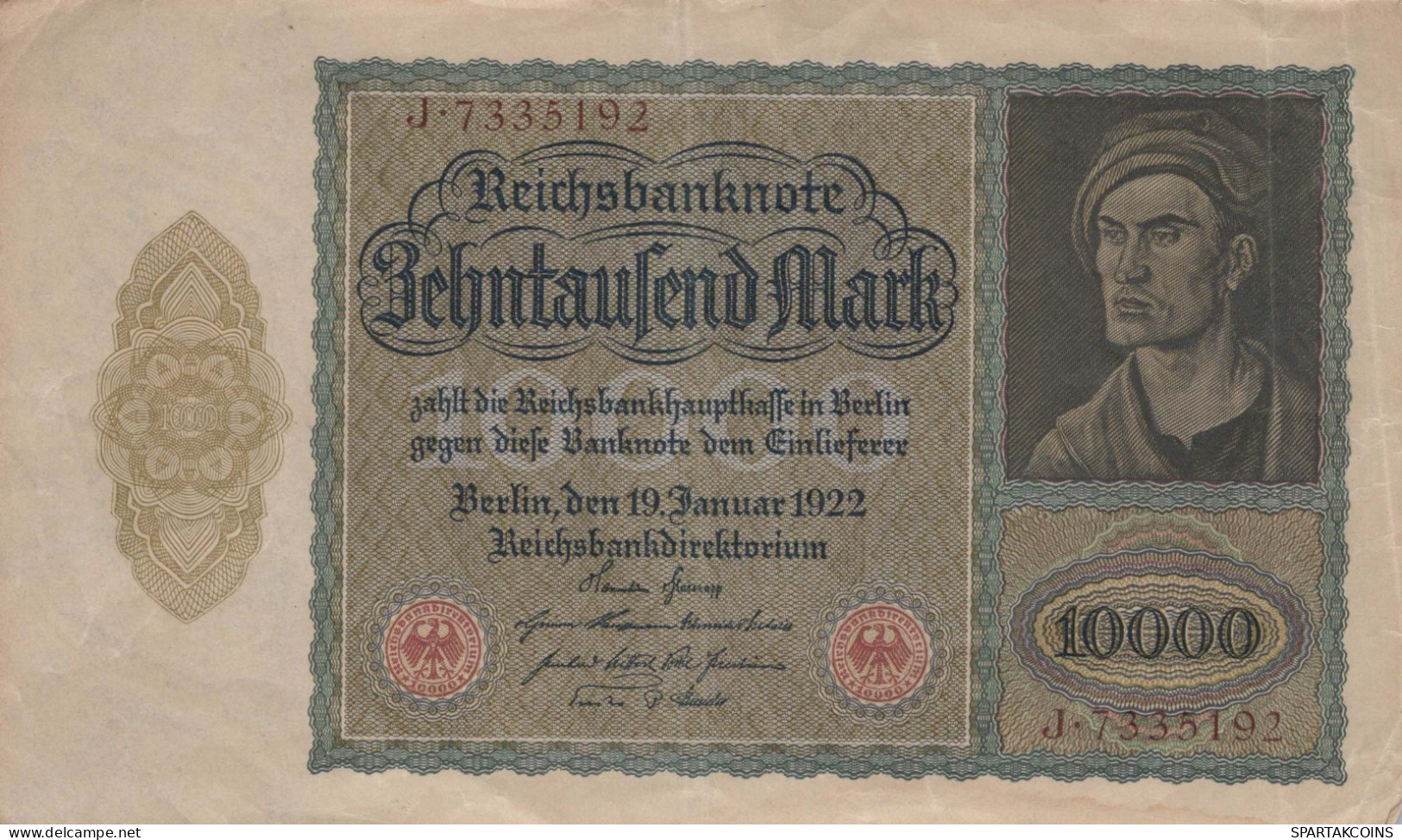 10000 MARK 1922 Stadt BERLIN DEUTSCHLAND Papiergeld Banknote #PL159 - [11] Lokale Uitgaven