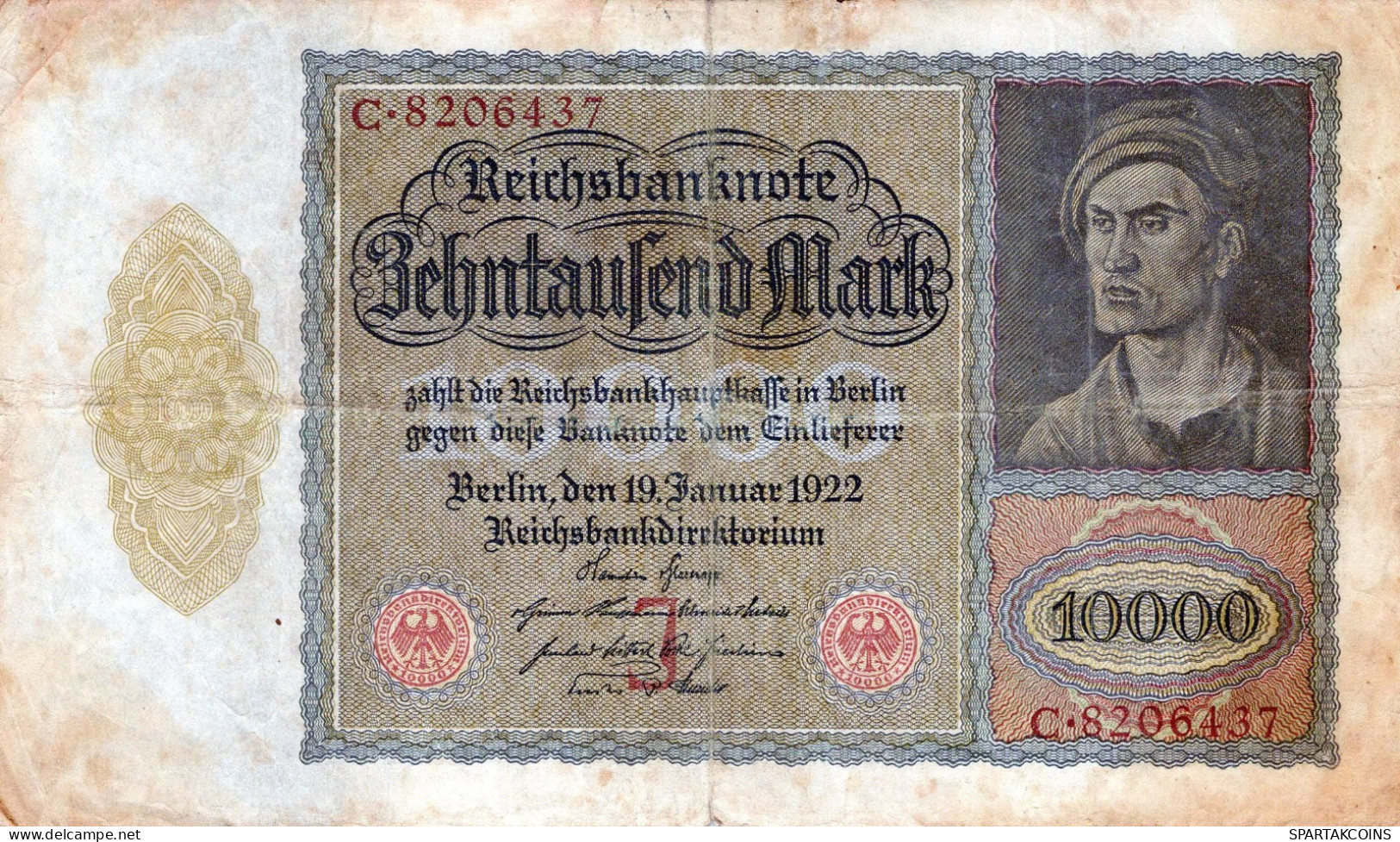 10000 MARK 1922 Stadt BERLIN DEUTSCHLAND Papiergeld Banknote #PL155 - [11] Lokale Uitgaven