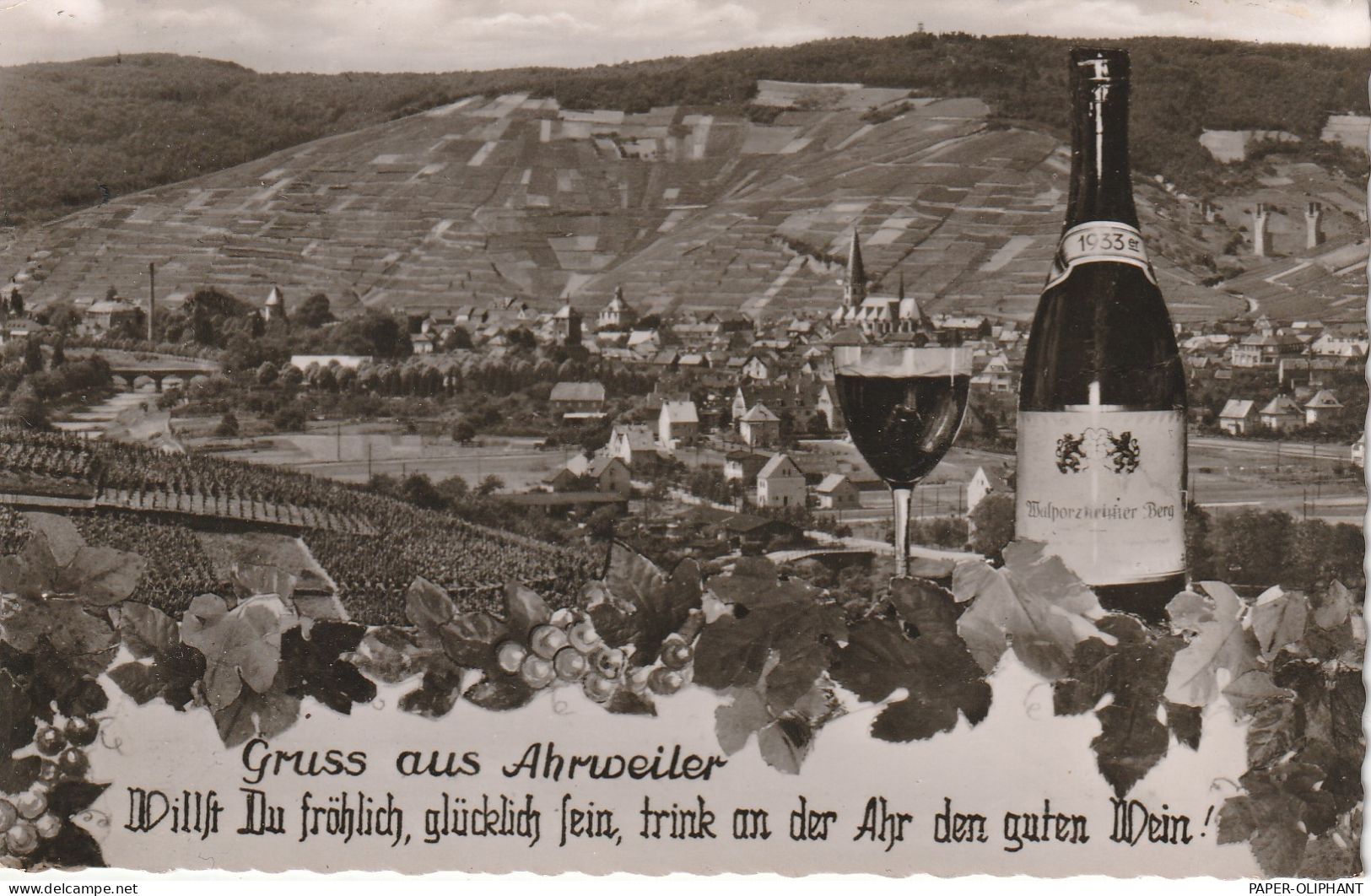 5483 BAD NEUENAHR - AHRWEILER, Gruß Aus..., "Walporzheimer Berg", 1958 - Bad Neuenahr-Ahrweiler