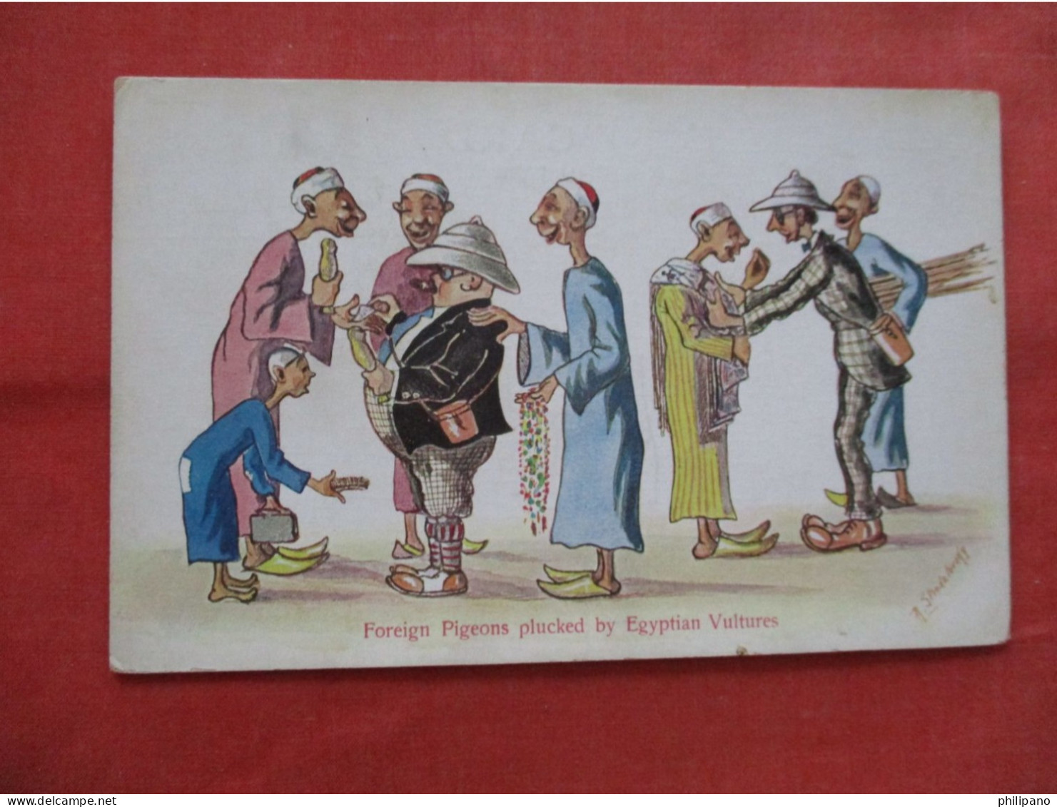 Humour In Egypt Postcards Satirizing Tourists By Strekalovsky, R  Ref 6387 - Other & Unclassified