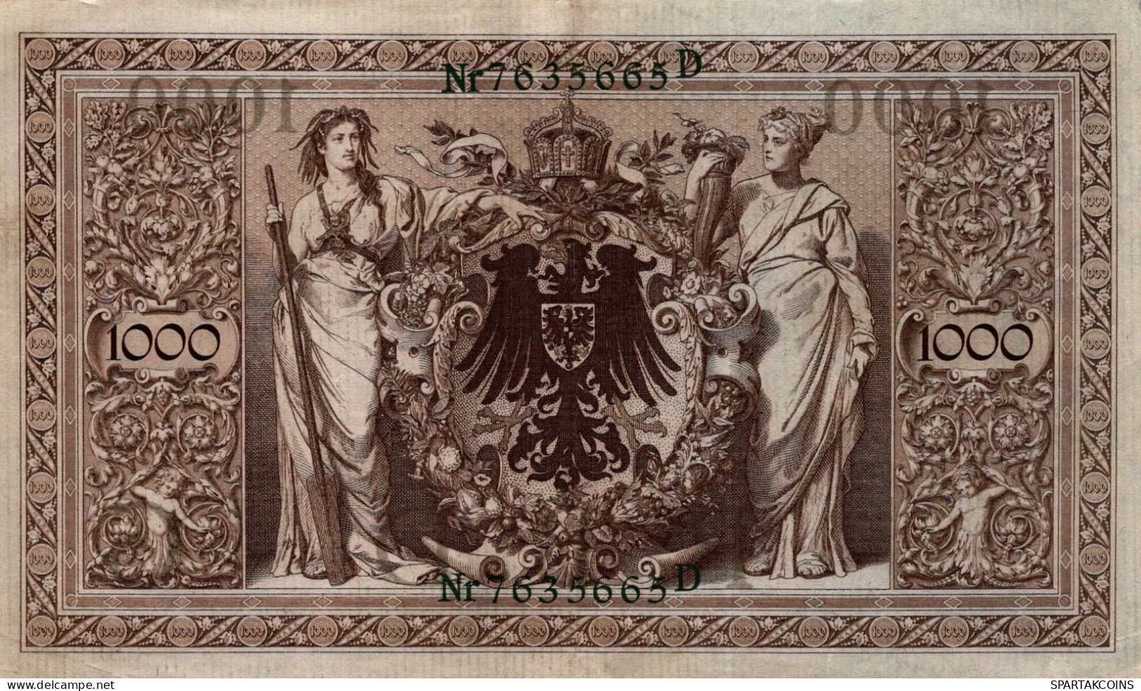 1000 MARK 1910 DEUTSCHLAND Papiergeld Banknote #PL372 - [11] Emissions Locales