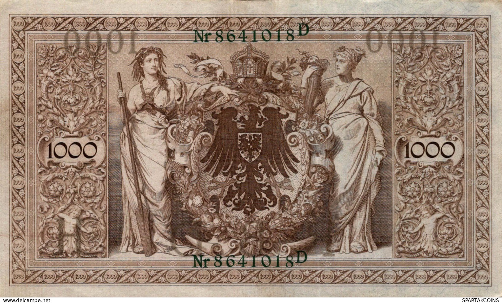 1000 MARK 1910 DEUTSCHLAND Papiergeld Banknote #PL369 - [11] Local Banknote Issues