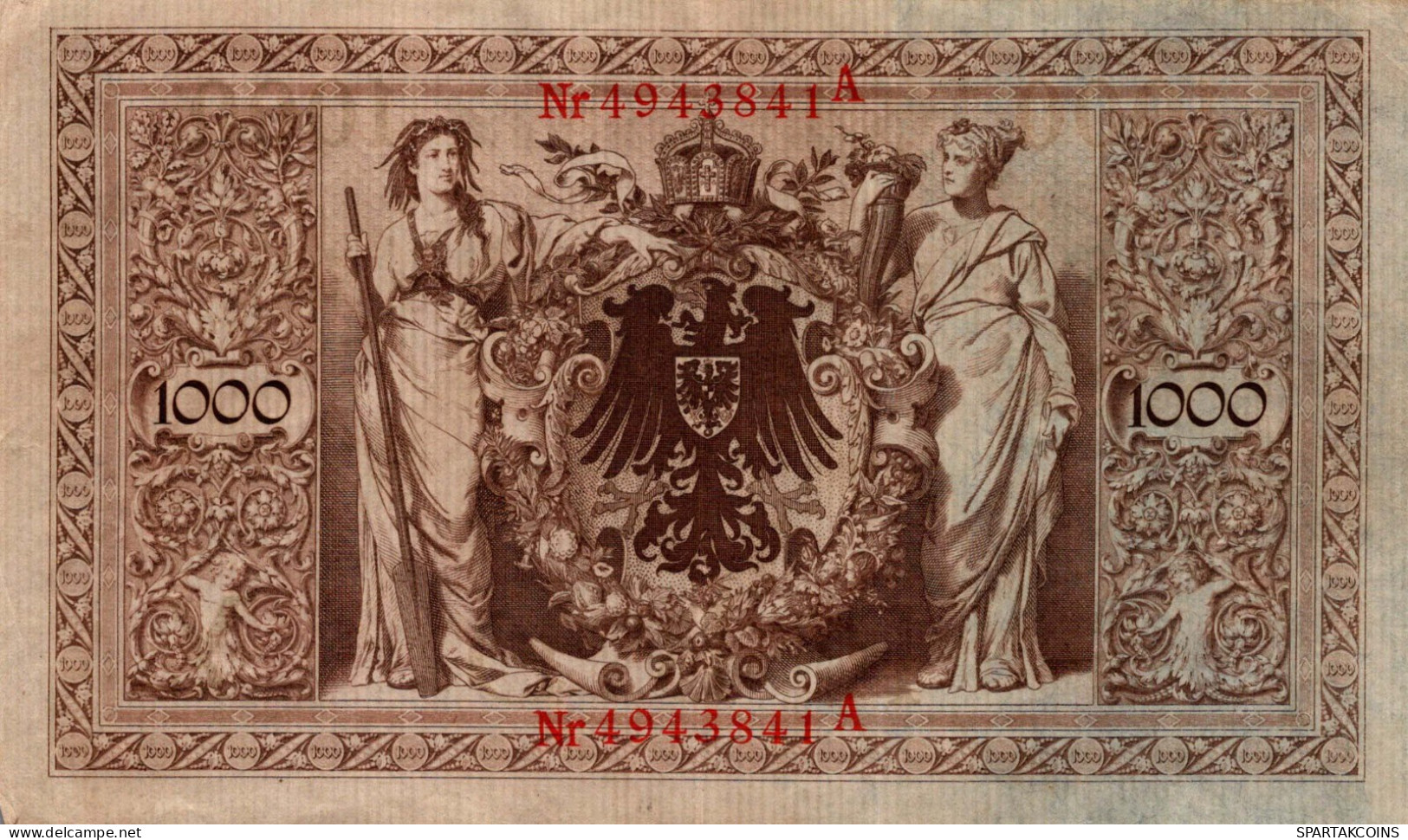 1000 MARK 1910 DEUTSCHLAND Papiergeld Banknote #PL363 - [11] Local Banknote Issues
