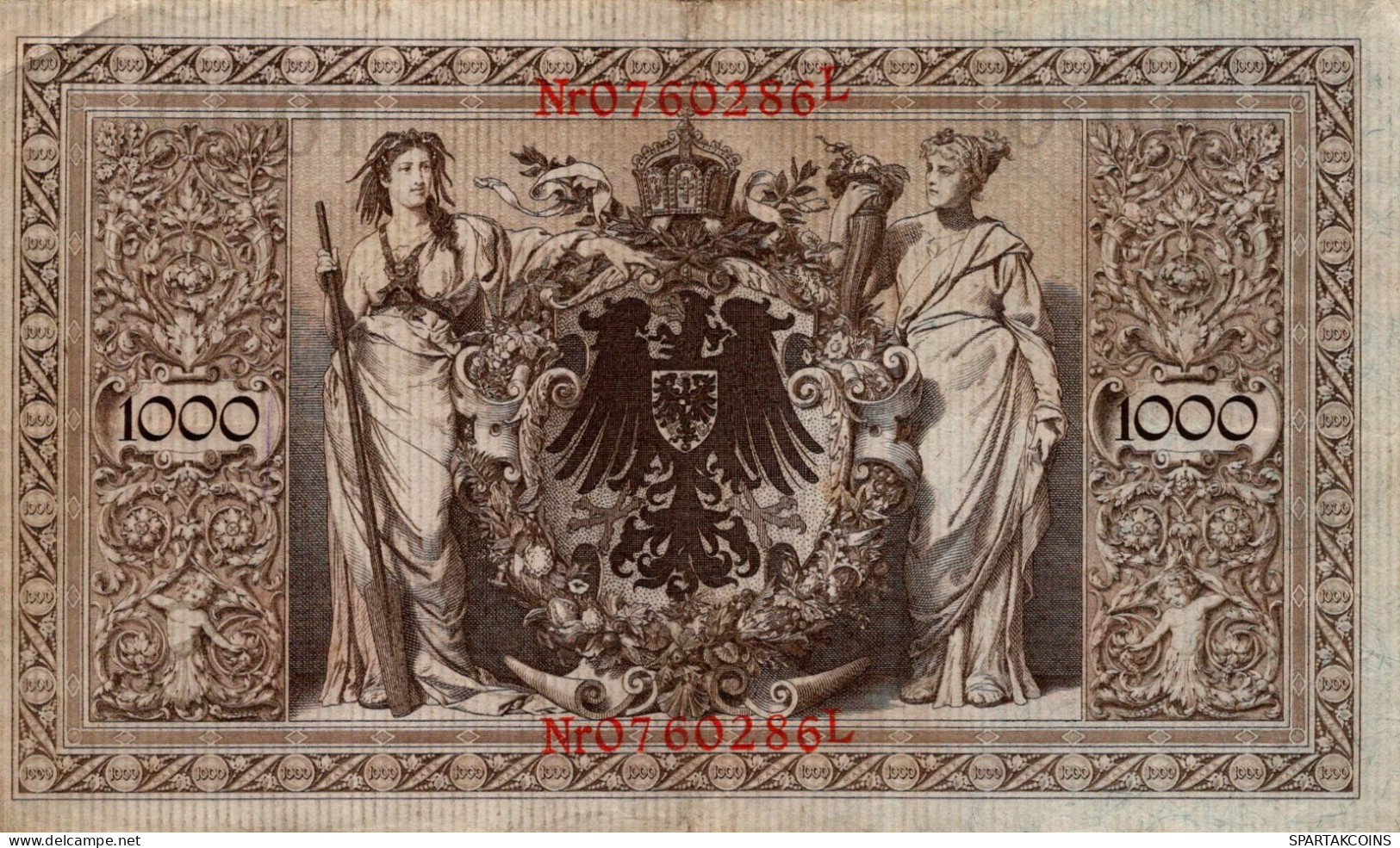 1000 MARK 1910 DEUTSCHLAND Papiergeld Banknote #PL360 - [11] Local Banknote Issues