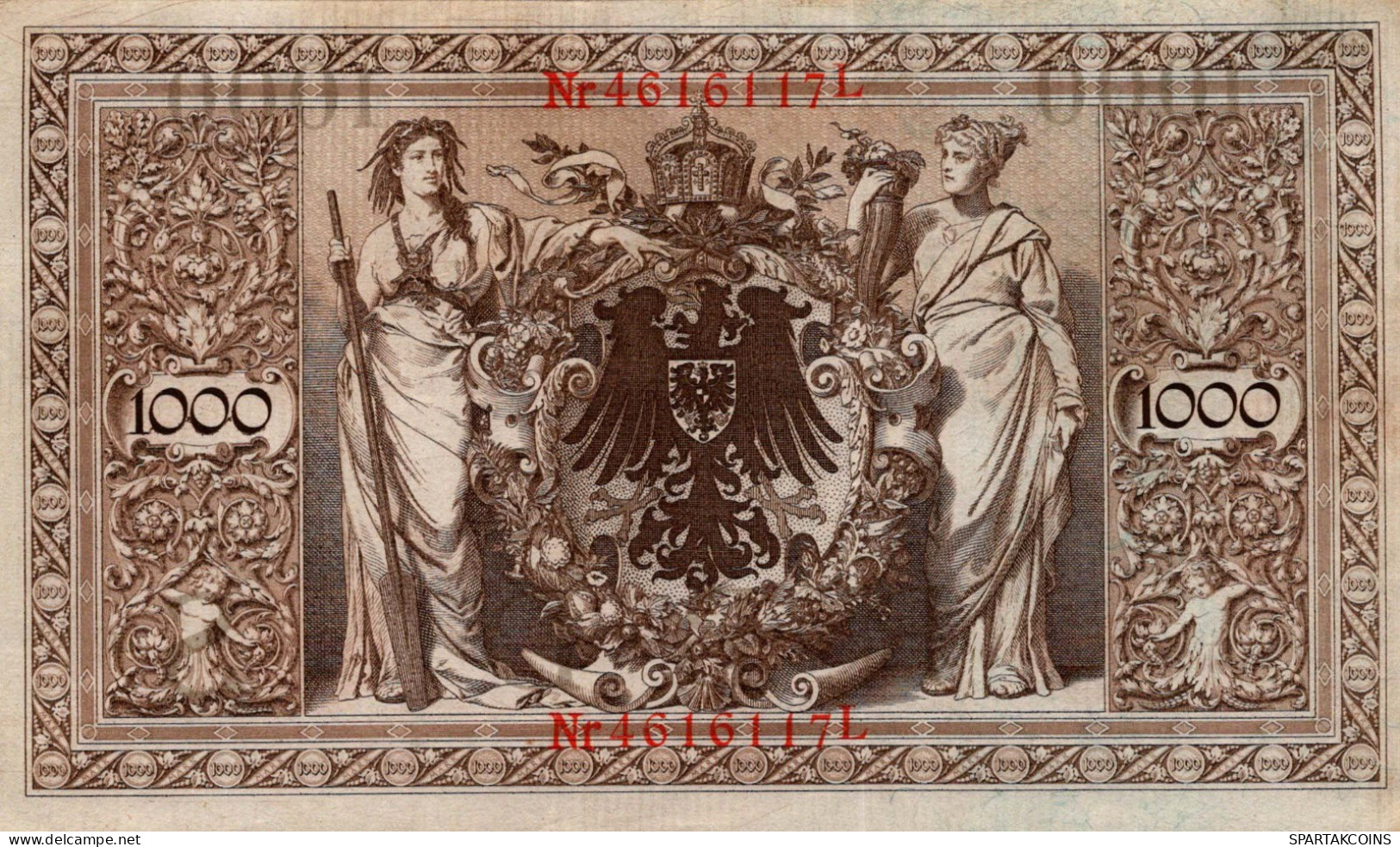 1000 MARK 1910 DEUTSCHLAND Papiergeld Banknote #PL346 - [11] Local Banknote Issues