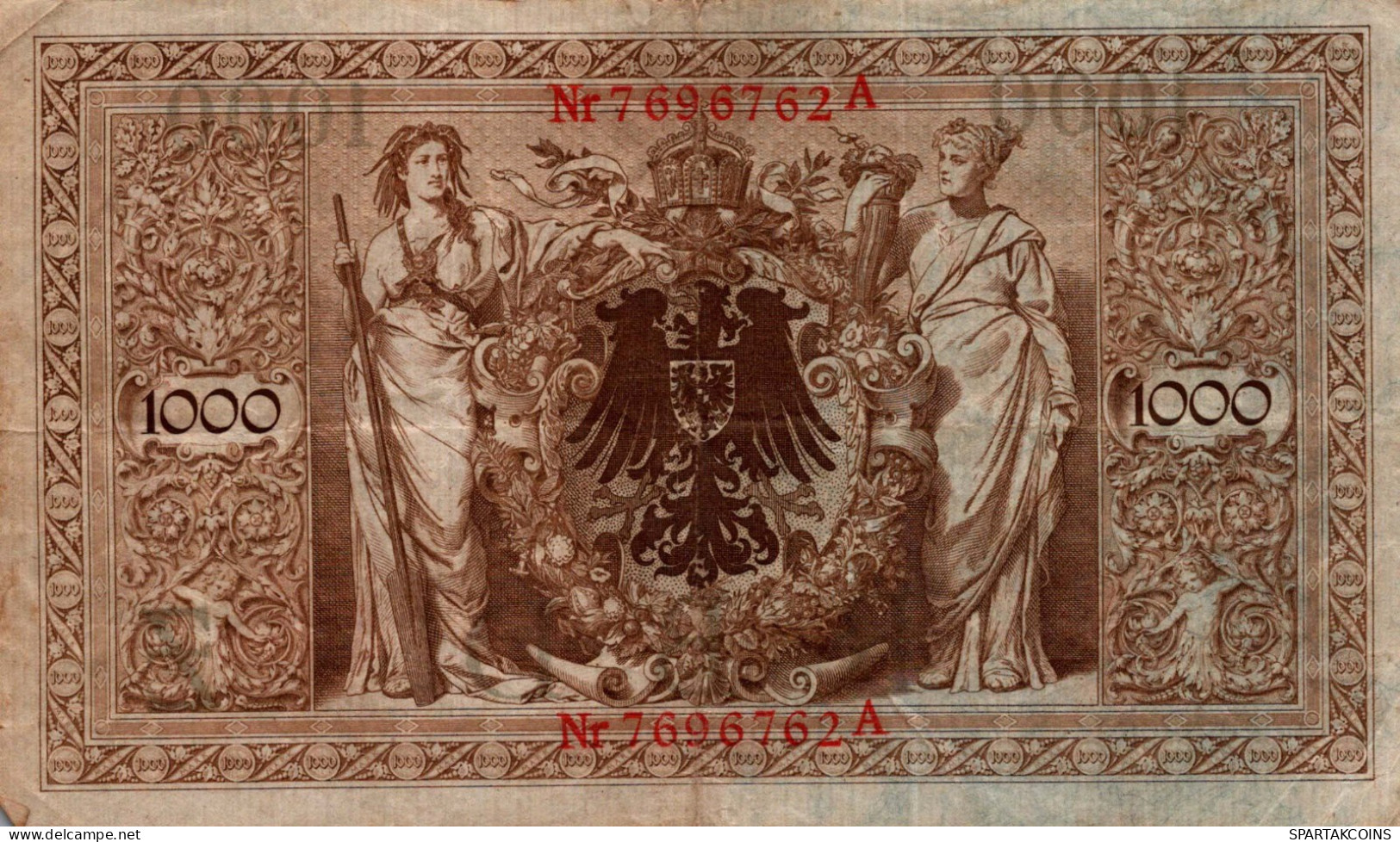 1000 MARK 1910 DEUTSCHLAND Papiergeld Banknote #PL299 - [11] Emissions Locales