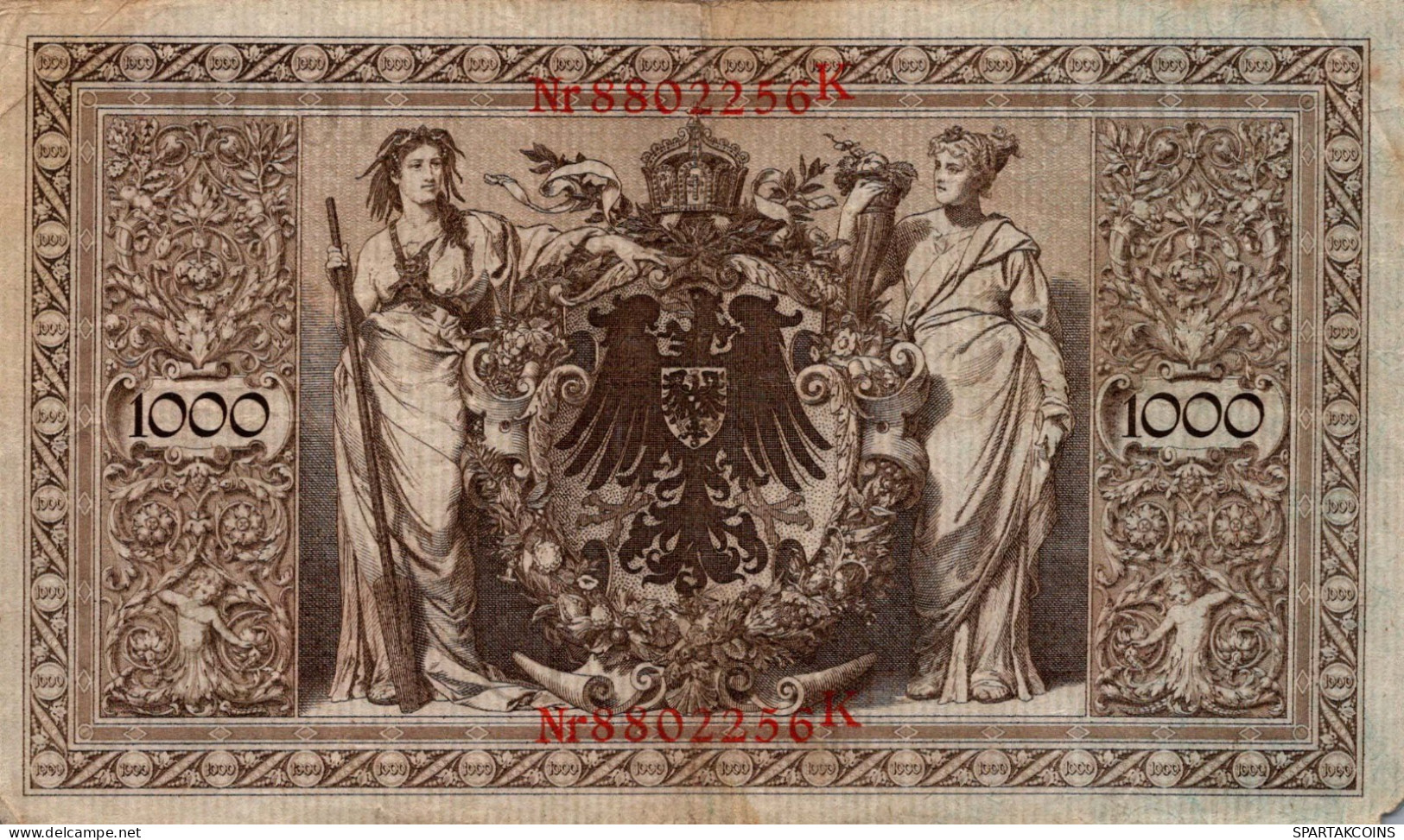 1000 MARK 1910 DEUTSCHLAND Papiergeld Banknote #PL277 - [11] Emissions Locales