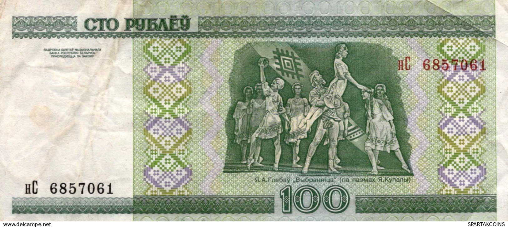 100 RUBLES 2000 BELARUS Papiergeld Banknote #PK611 - Lokale Ausgaben