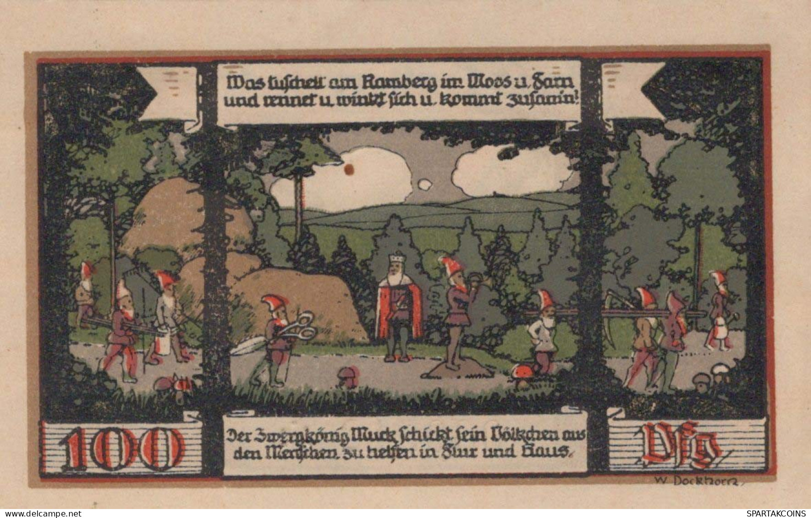 100 PFENNIG 1921 Stadt HALBERSTADT Saxony DEUTSCHLAND Notgeld Banknote #PD555 - [11] Lokale Uitgaven