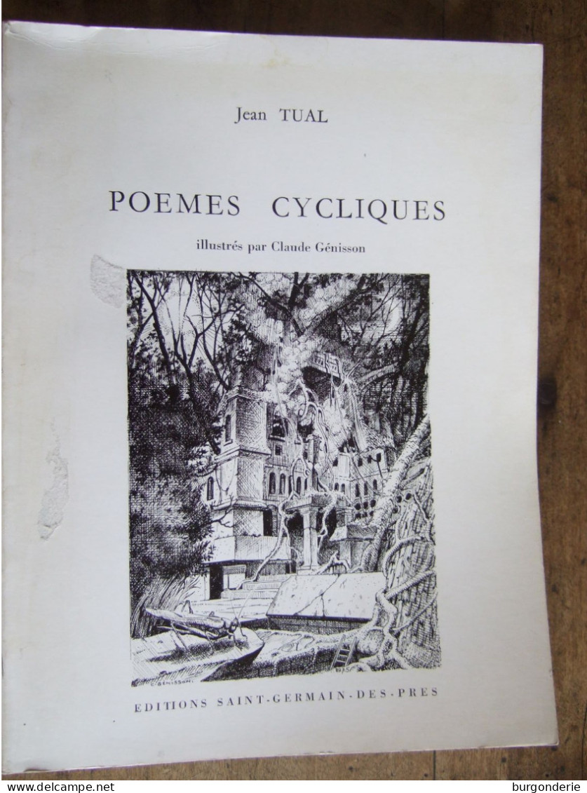 POEMES CYCLIQUES / JEAN TUAL / ILLUSTRATIONS CLAUDE GENISSON / LIVRE RARE - Franse Schrijvers