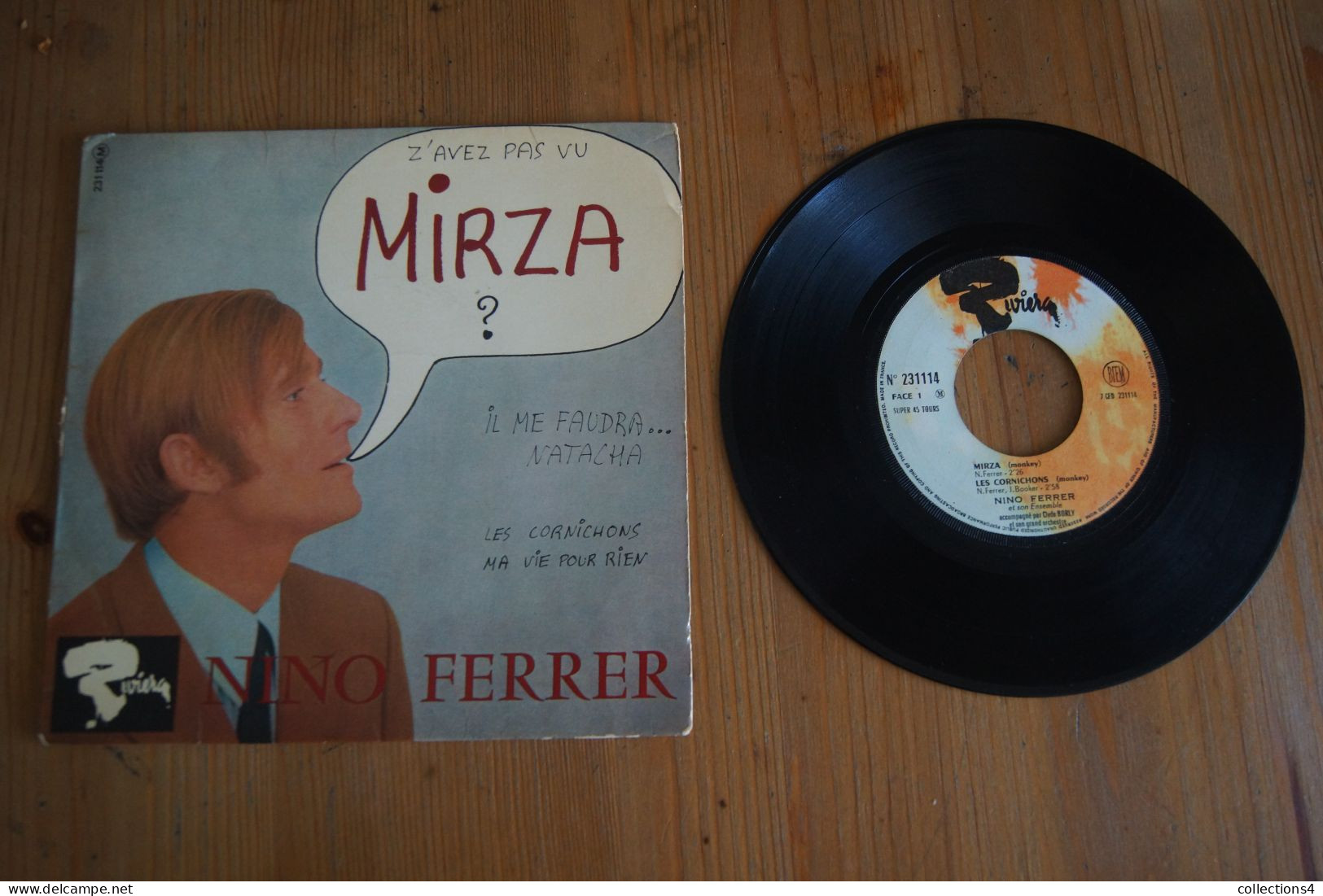 NINO FERRER Z AVEZ PAS VU MIRZA EP 1965 LANGUETTE - 45 T - Maxi-Single