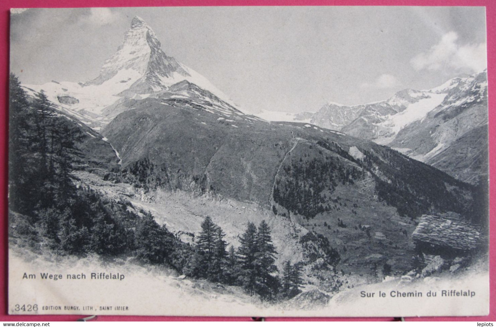 Visuel Très Peu Courant - Suisse - Am Wege Nach Riffelalp - Sur Le Chemin Du Riffelalp - CPA En Très Bon état - Viège