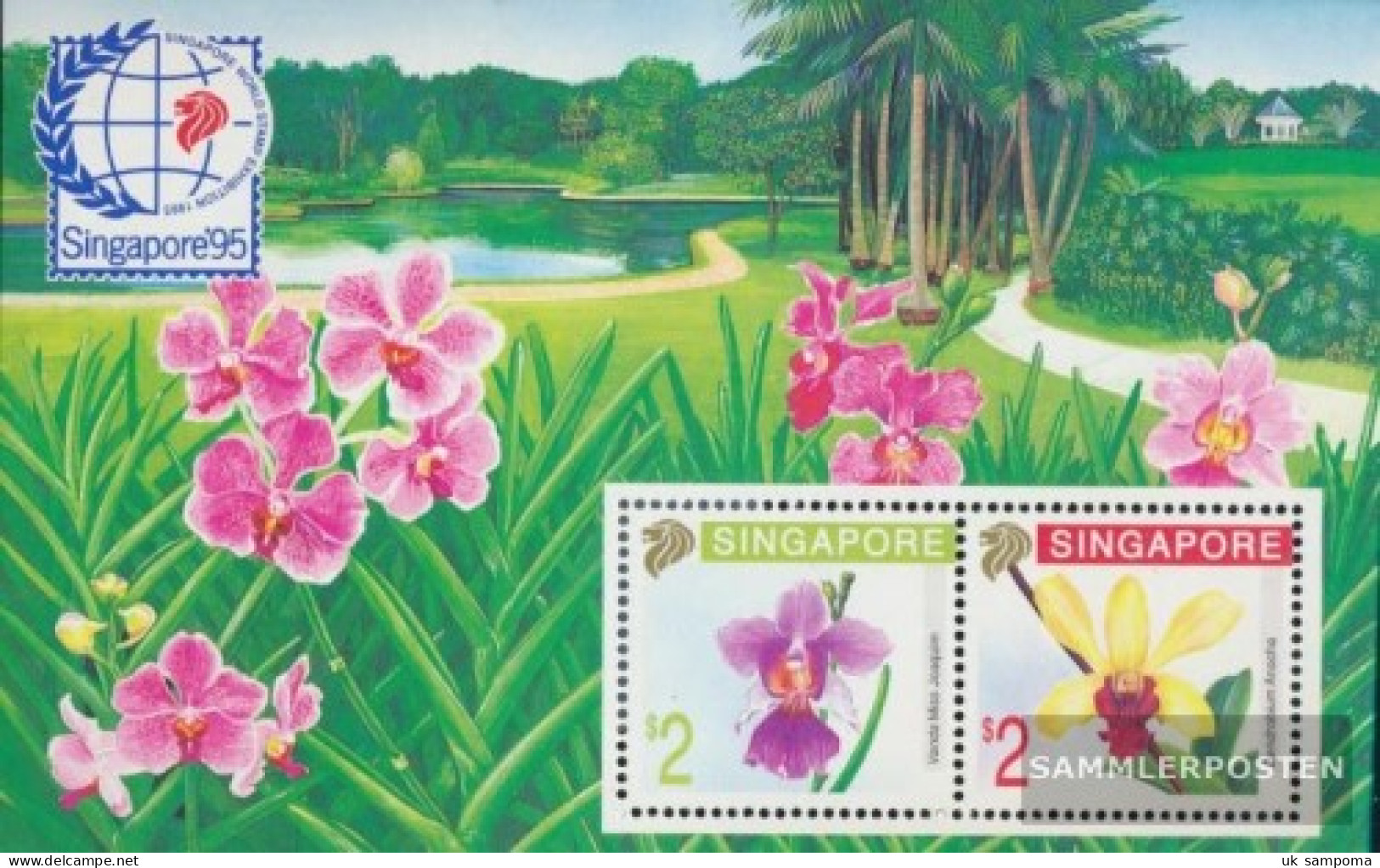 Singapore Block25 (complete Issue) Unmounted Mint / Never Hinged 1991 Orchids - Singapore (1959-...)