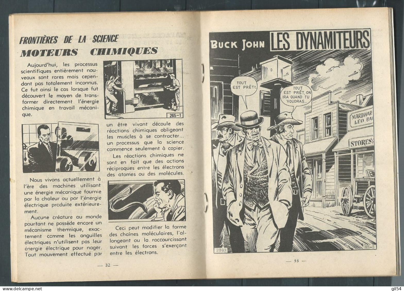 Bd " Buck John   " Bimensuel N° 328 " Le  Suspect "      , DL  N° 40  1954 - BE-   BUC 0101 - Piccoli Formati