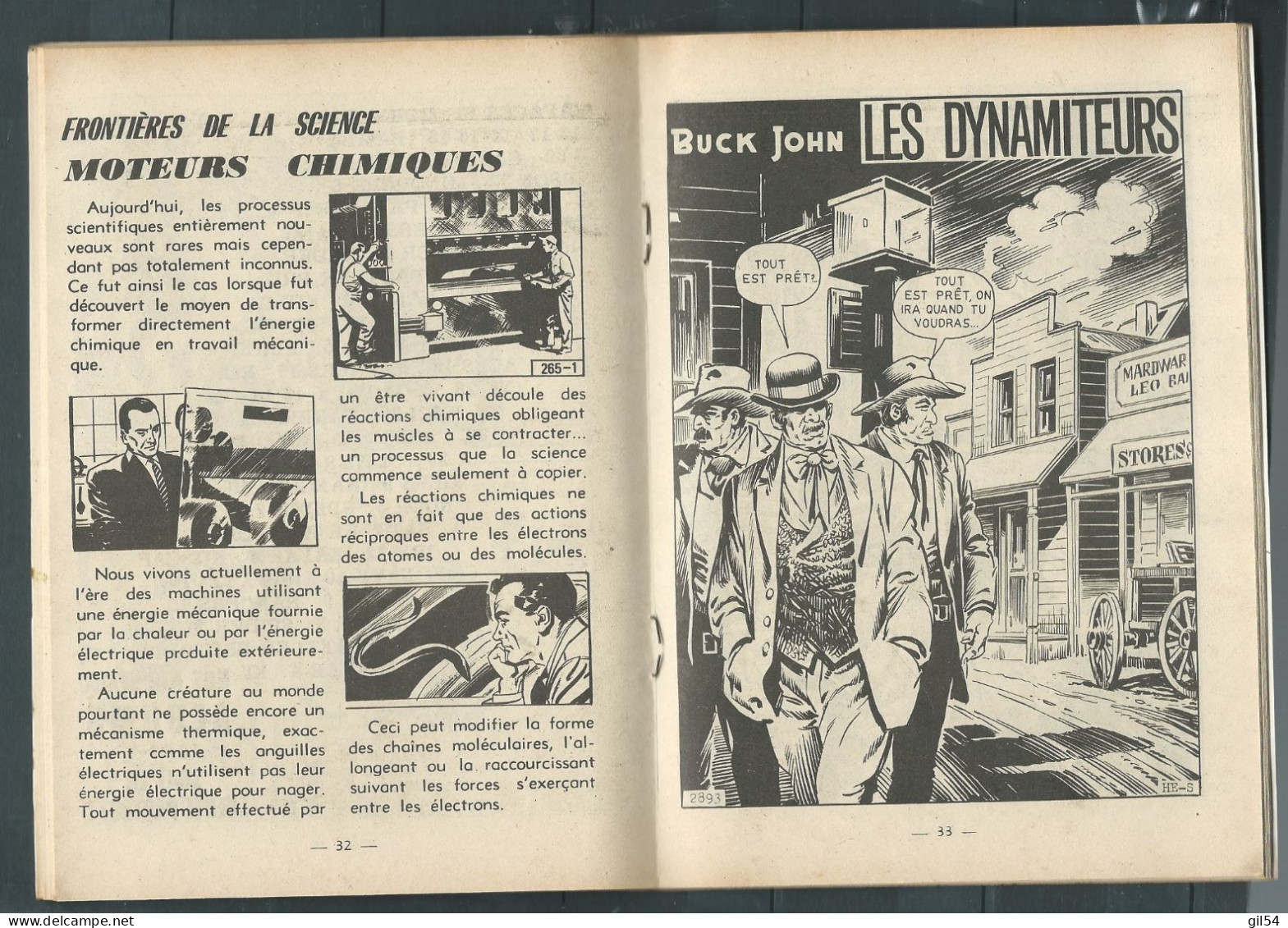 Bd " Buck John   " Bimensuel N° 328 " Le  Suspect "      , DL  N° 40  1954 - BE-   BUC 0101 - Kleinformat