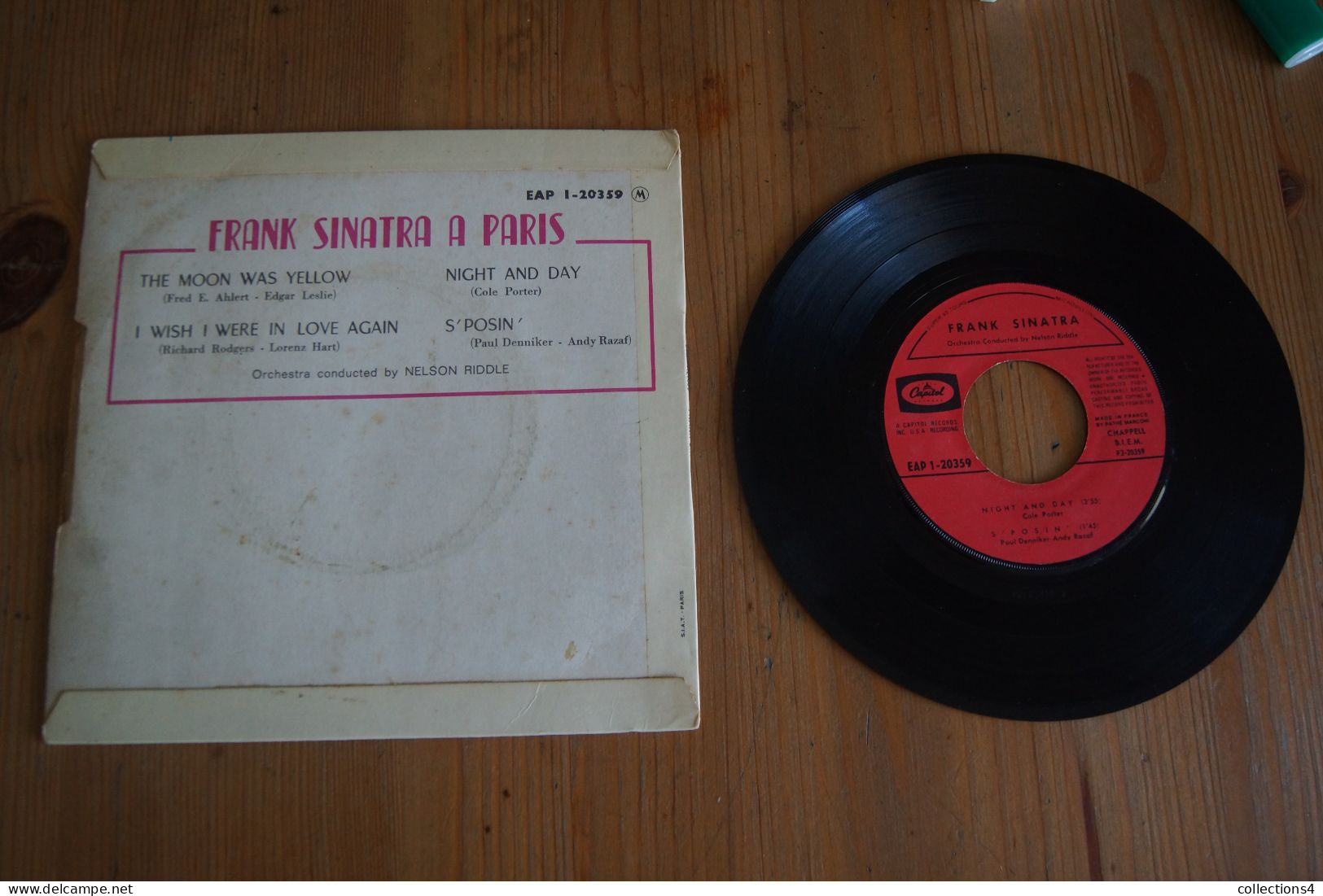 FRANK SINATRA A PARIS  EP 1962 - 45 T - Maxi-Single