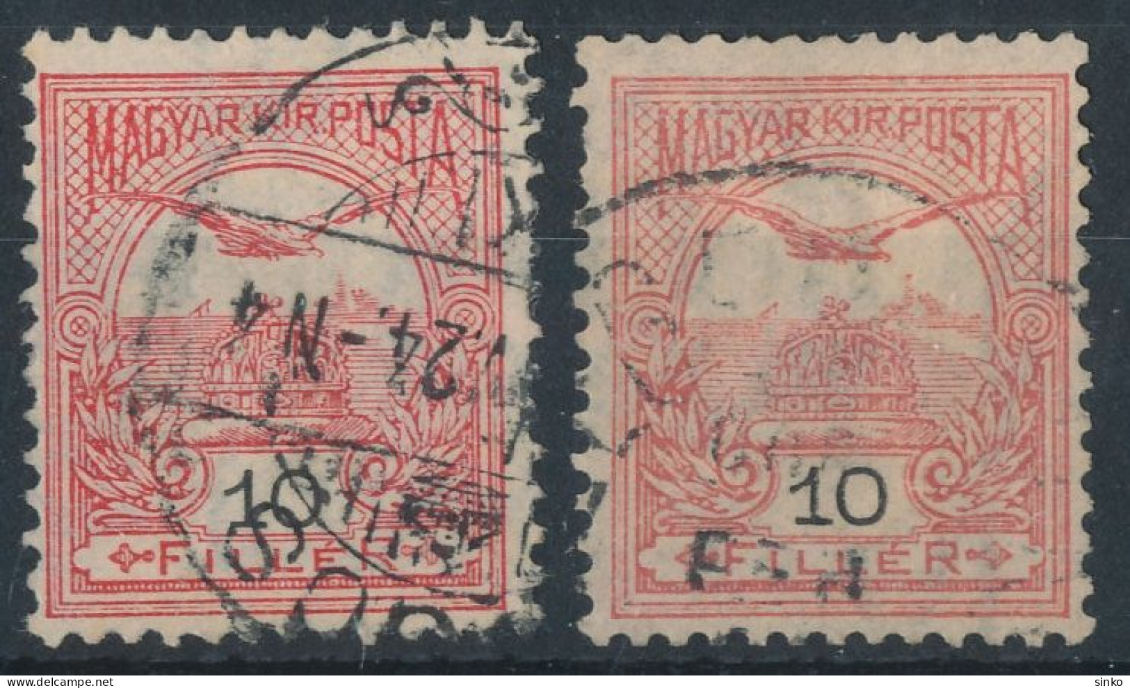 1900. Turul 10f Stamps - Gebruikt