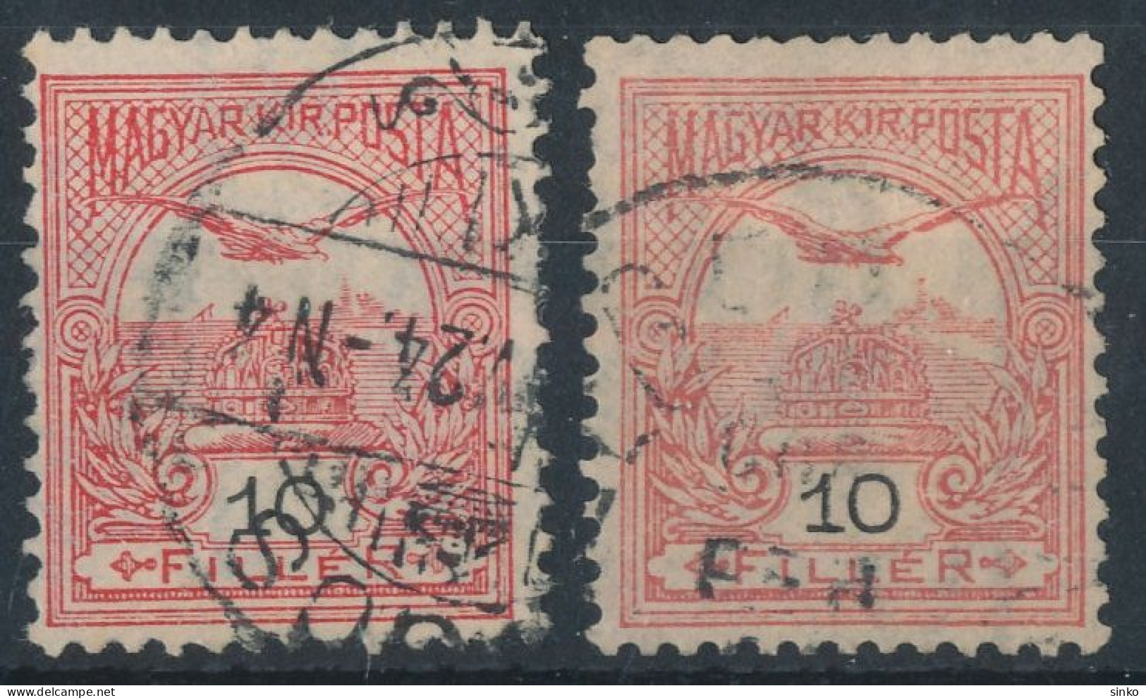 1900. Turul 10f Stamps - Usati