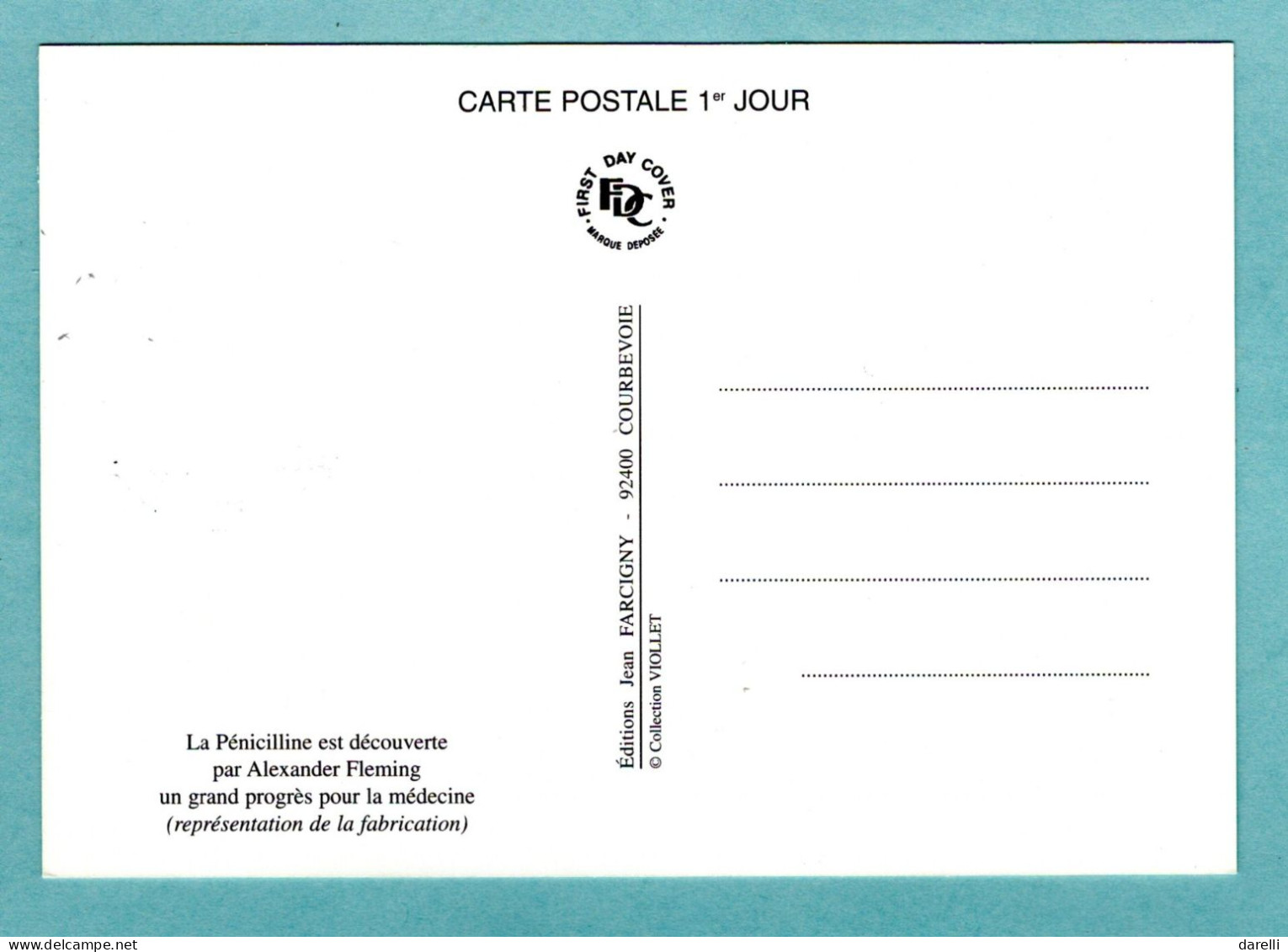 Carte Maximum 2001 - Le Siècle Au Fil Du Timbre : Sciences - La Pénicilline - YT 3422 - Paris - 2000-2009