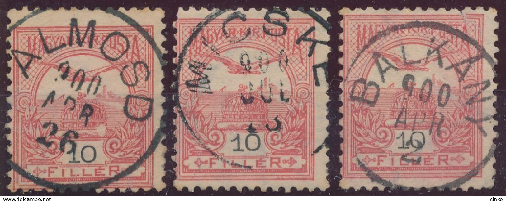 1900. Turul 10f Stamps - Usati