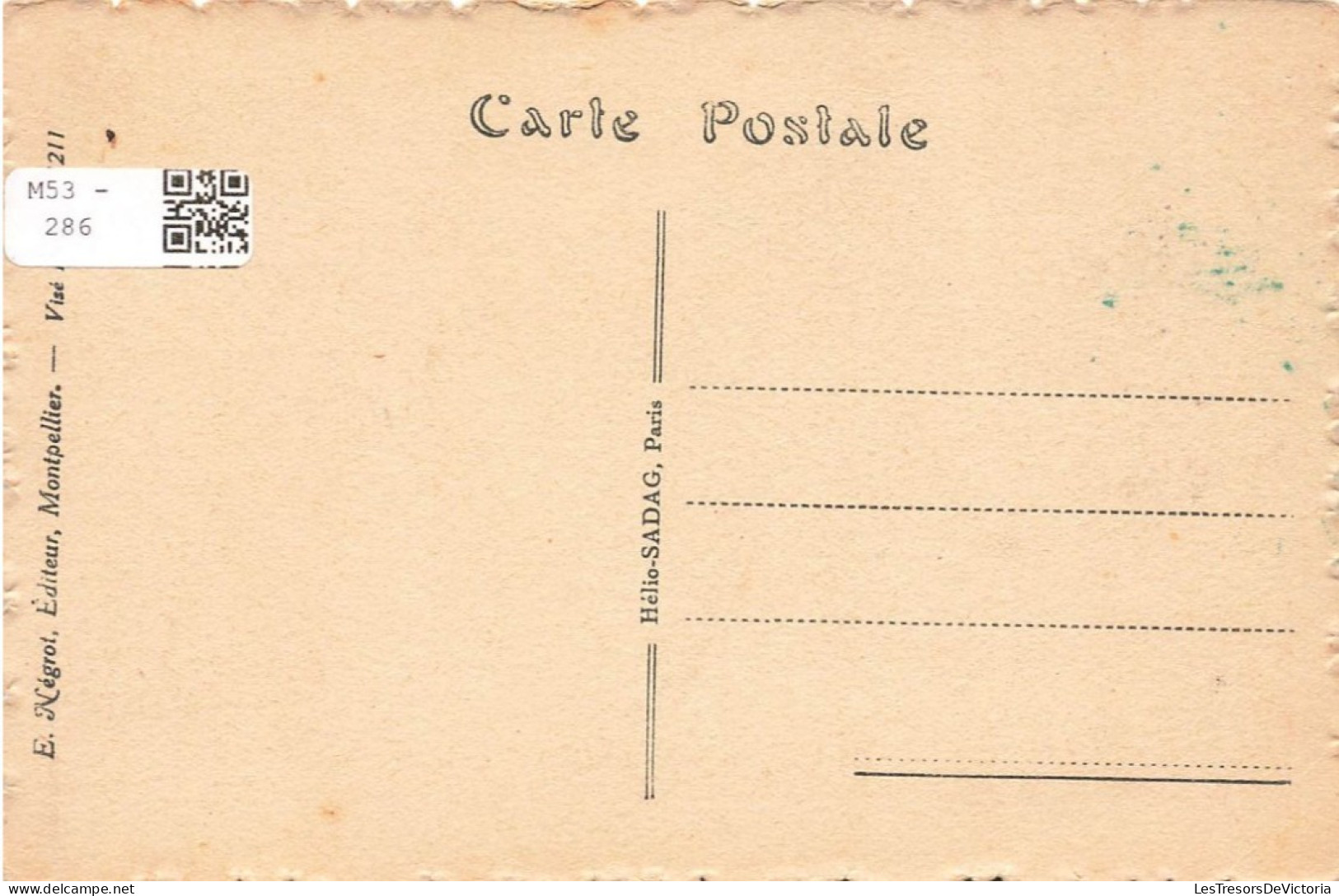 FRANCE - Montpellier - La Citadelle - Vue Générale - Animé - Carte Postale Ancienne - Montpellier