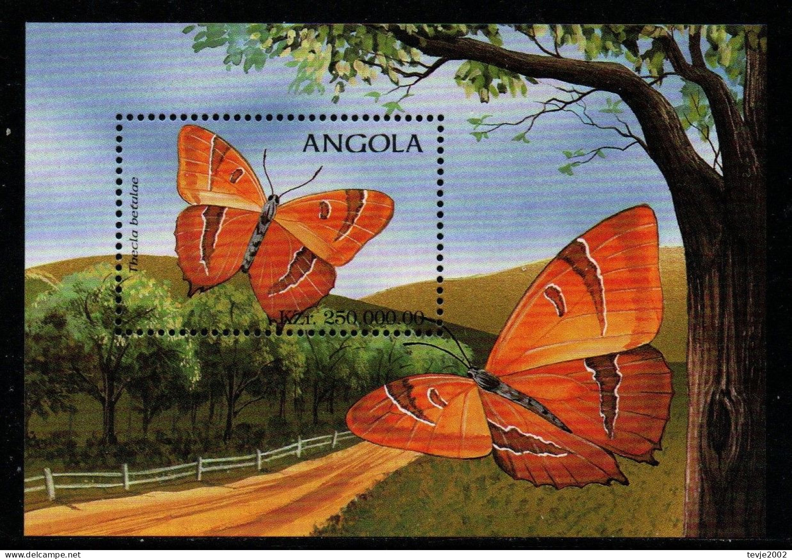 Angola 1998 - Mi.Nr. Block 41 - Postfrisch MNH - Tiere Animals Schmetterlinge Butterflies - Farfalle