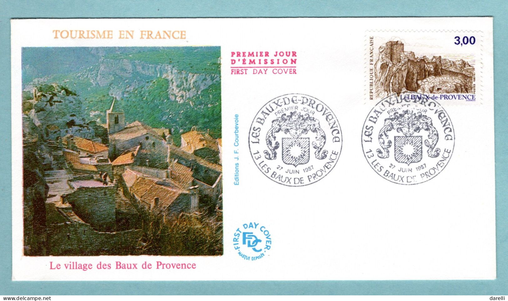 FDC France 1987 - Les Baux De Provence YT 2465 - 13 Les Baux De Provence - 1980-1989