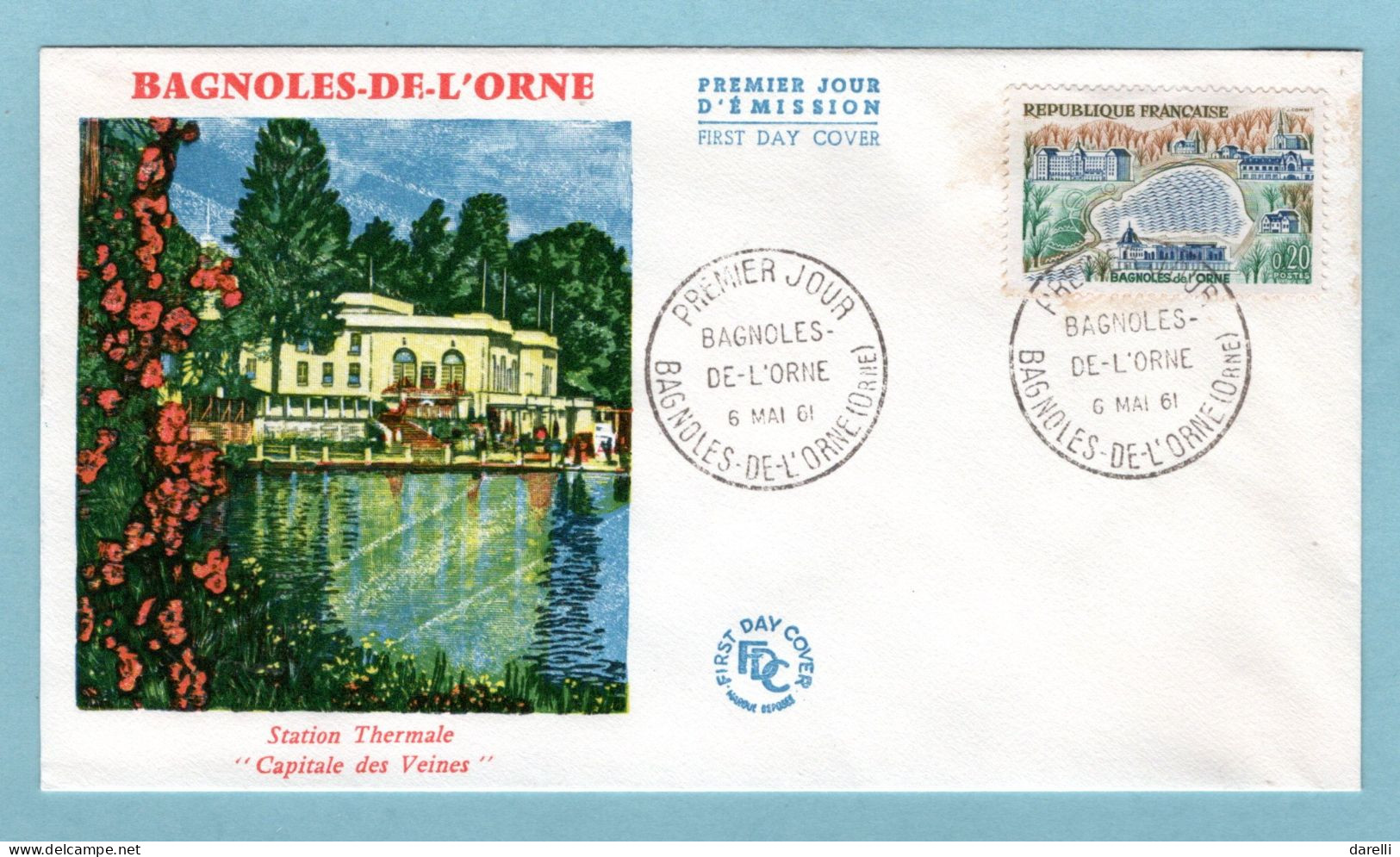 FDC France 1961 - Bagnoles De L'Orne - YT 1293 - Bagnoles De L'Orne - 1960-1969