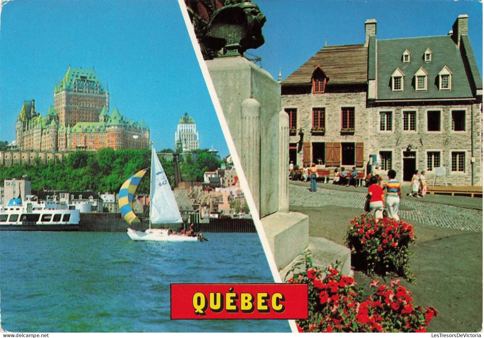 CANADA - Quebec - Une Agréable Randonnée Sur Le Saint Laurent Devant Québec, La Capitale - Carte Postale - Sonstige & Ohne Zuordnung