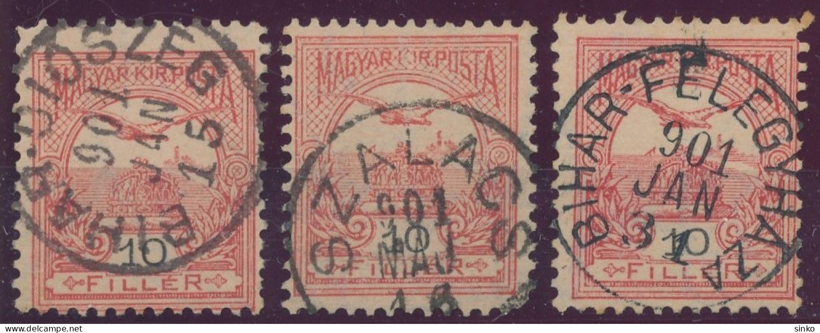 1900. Turul 10f Stamps - Used Stamps