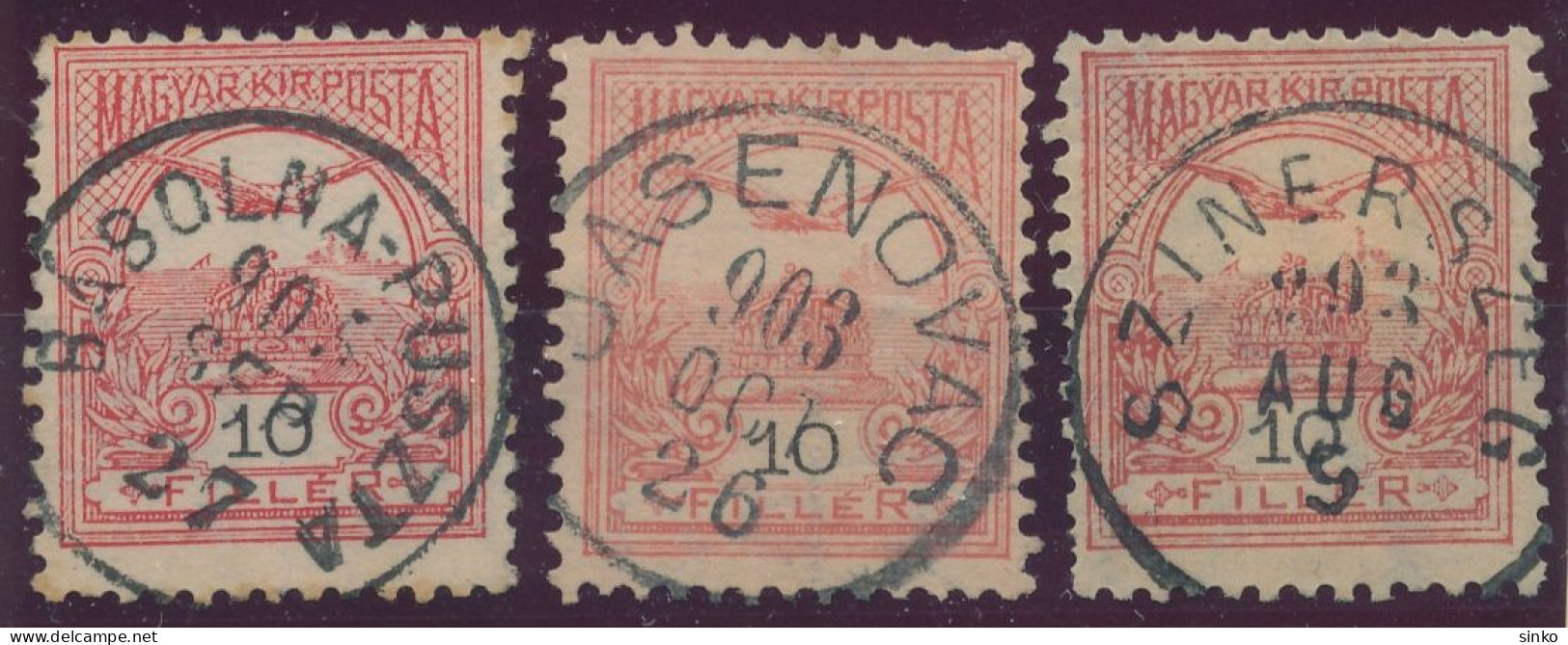 1900. Turul 10f Stamps - Gebraucht
