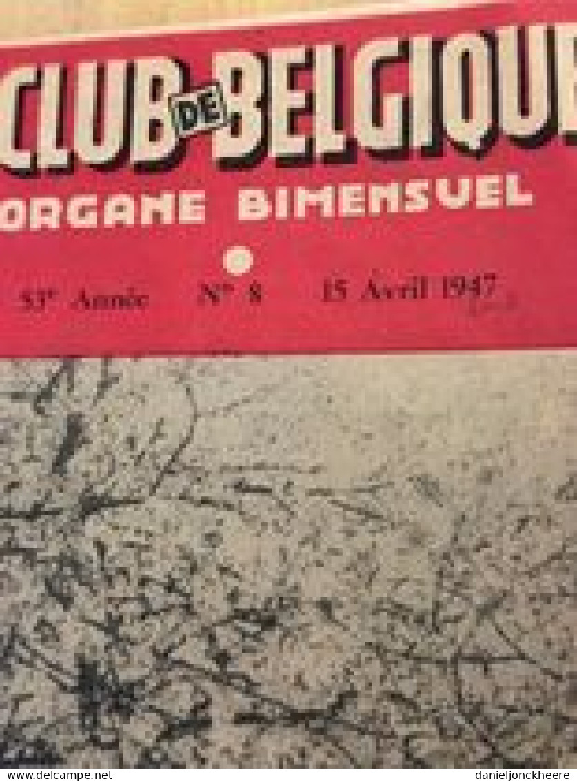 Touring Club De Belgique Organe Bimensuel N°8 1947 St Trond - 1900 - 1949