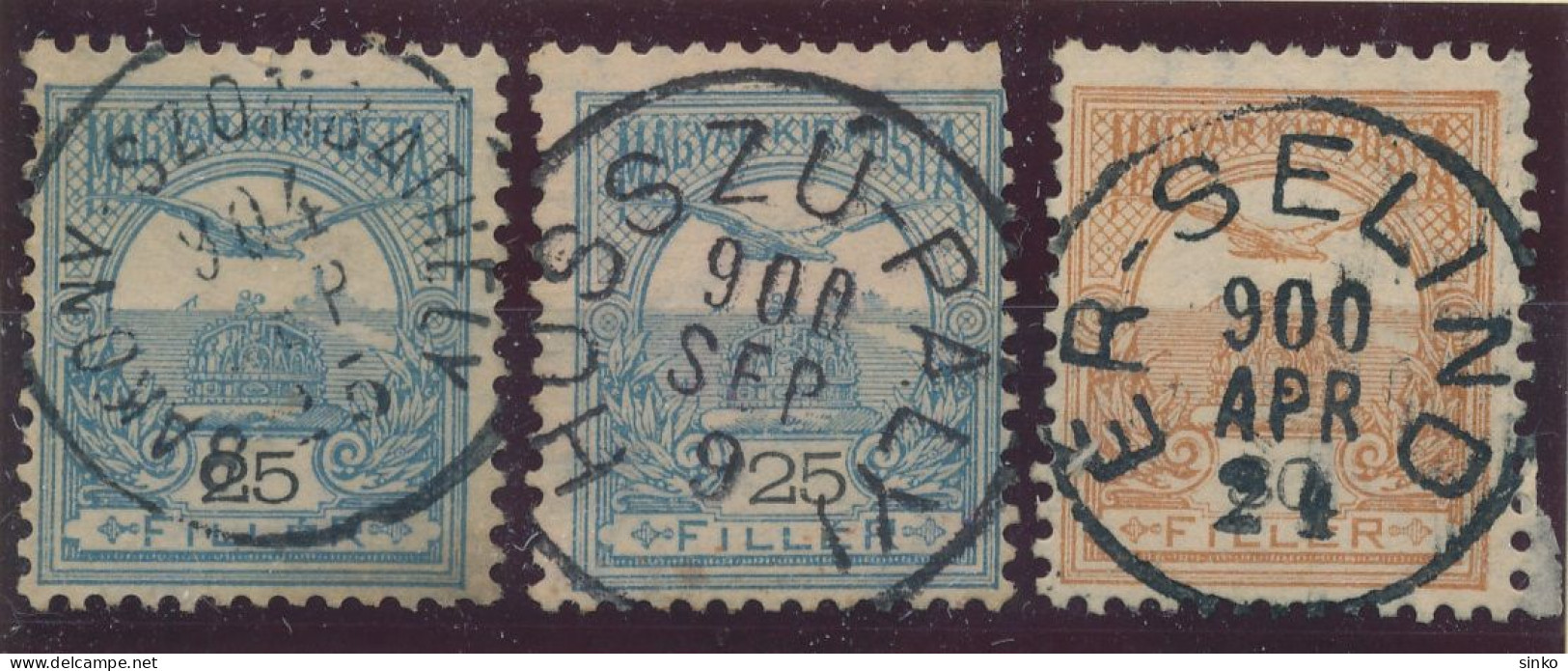 1900. Turul 25f And 30f Stamps - Used Stamps