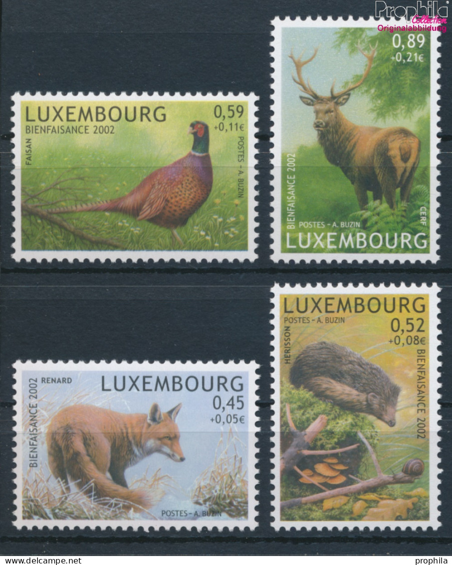 Luxemburg 1593-1596 (kompl.Ausg.) Postfrisch 2002 Tiere (10377635 - Nuovi